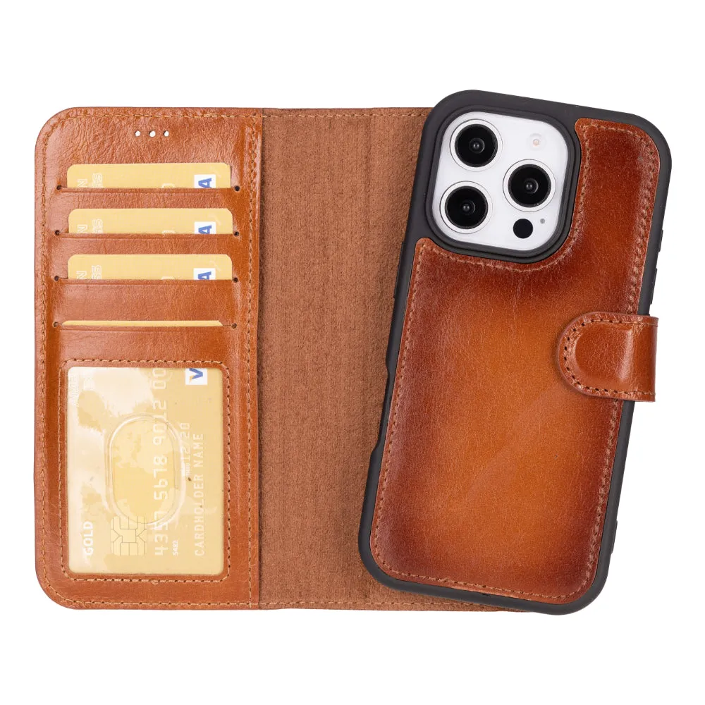 Magic  Detachable Genuine Leather Case