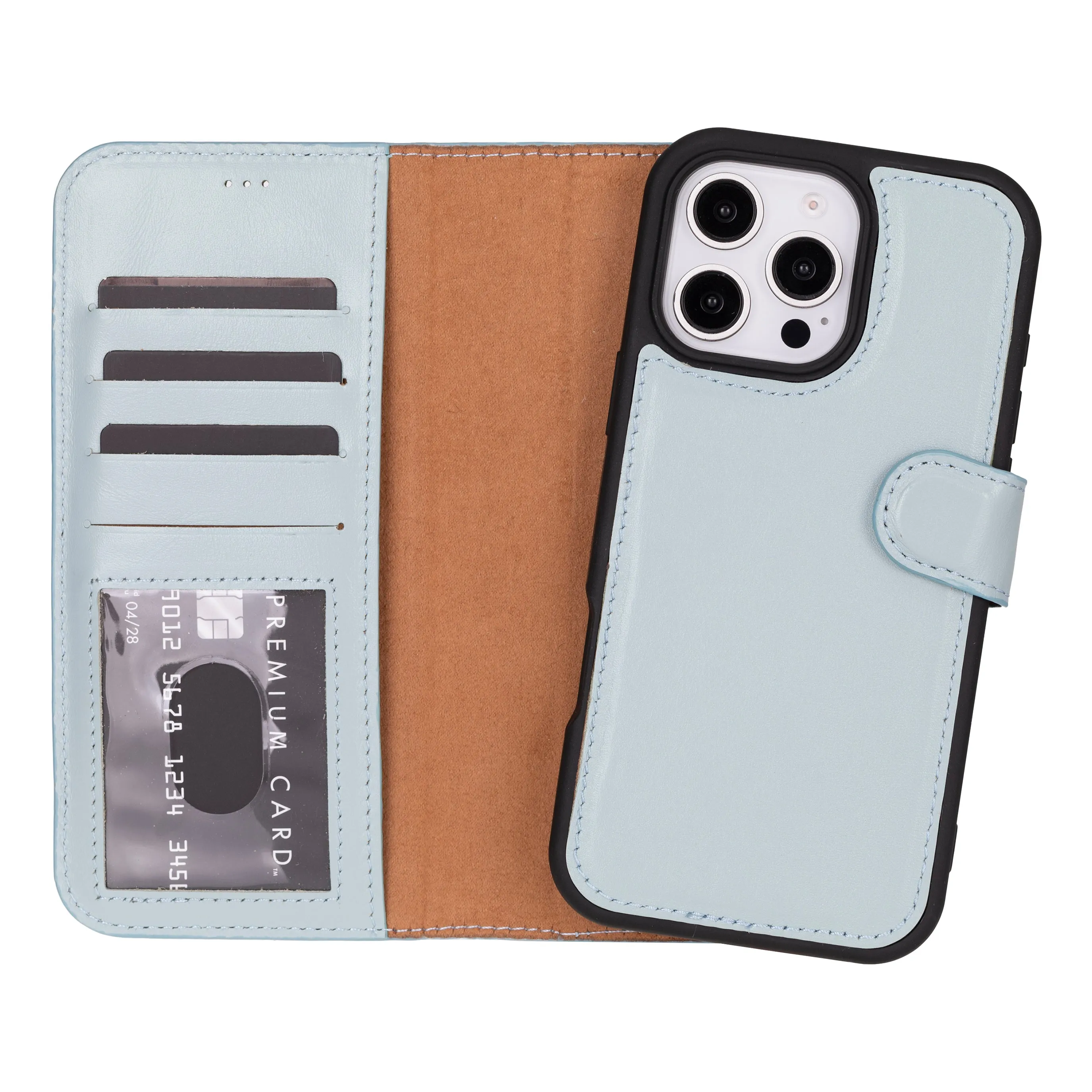 Magic  Detachable Genuine Leather Case