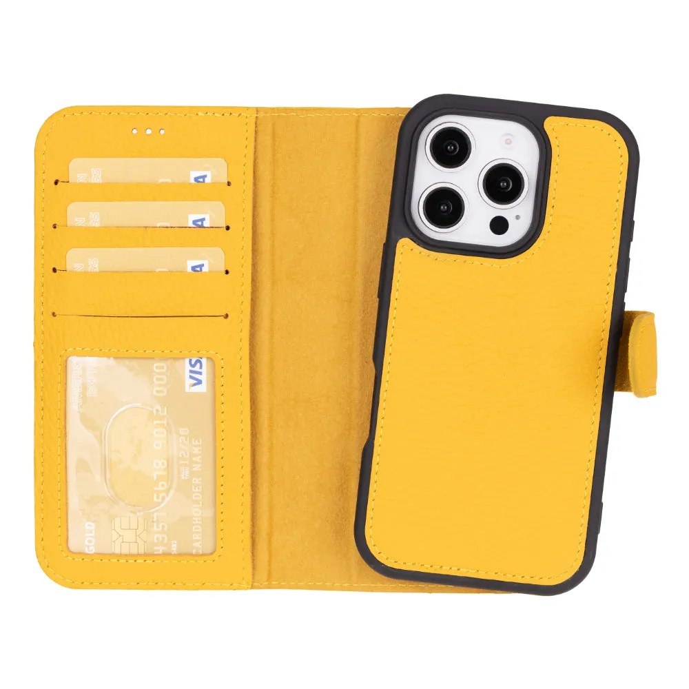 Magic  Detachable Genuine Leather Case