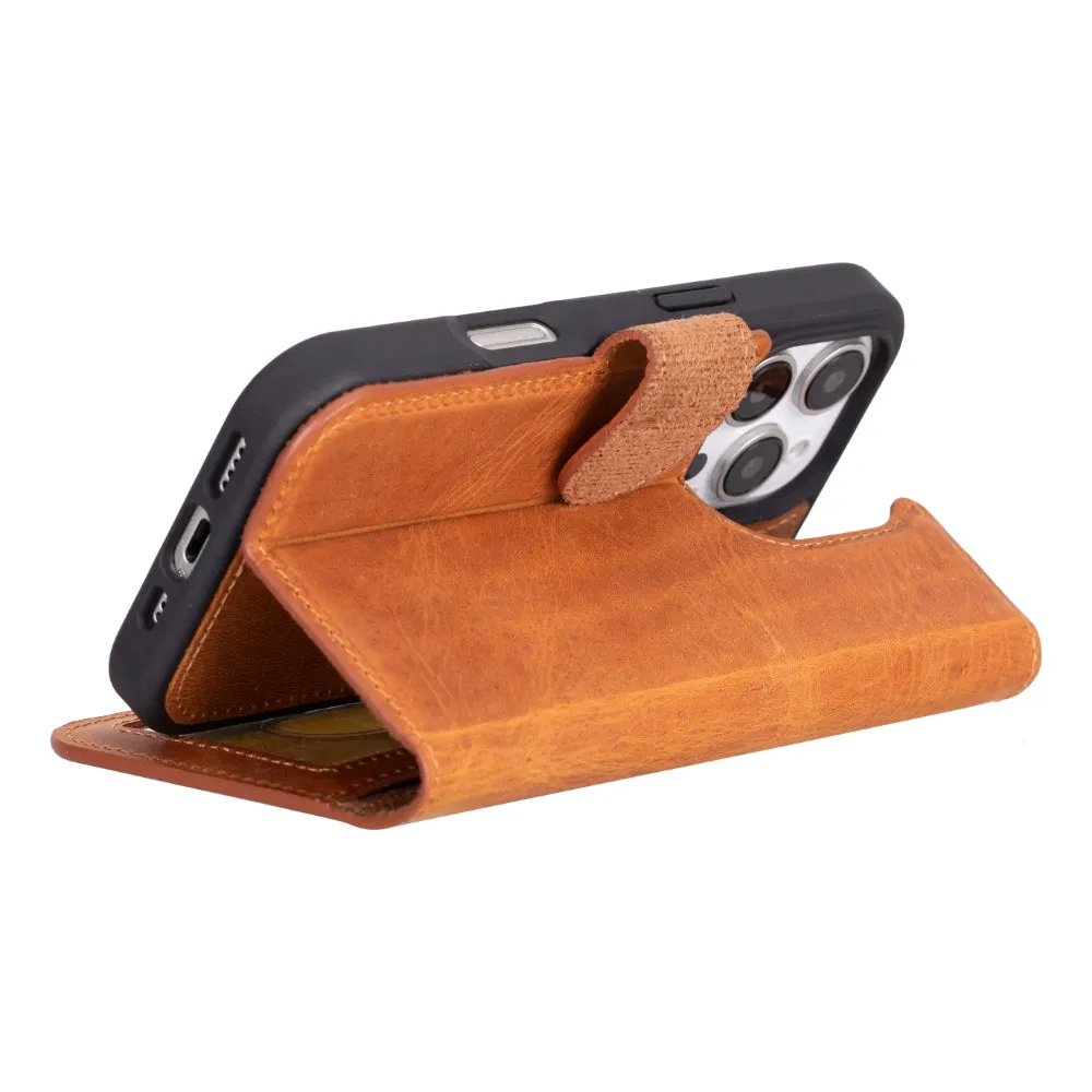 Magic  Detachable Genuine Leather Case
