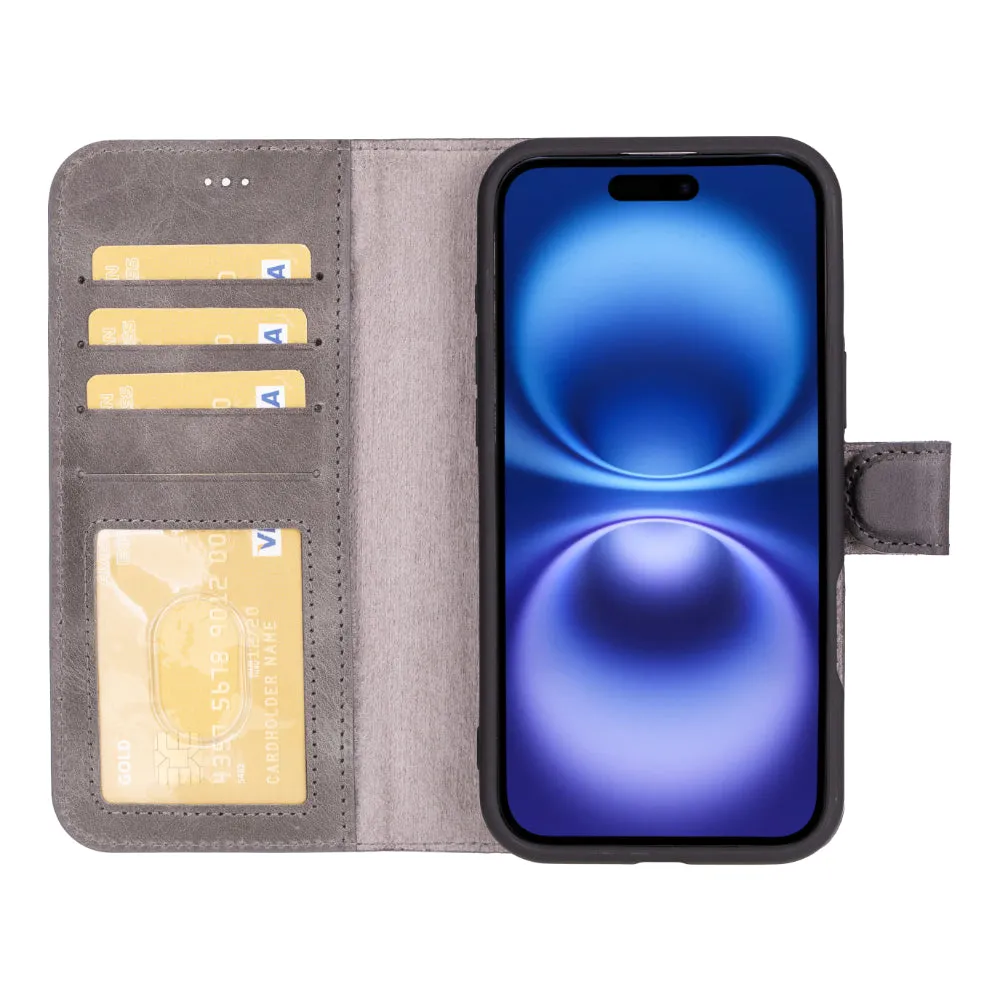 Magic  Detachable Genuine Leather Case
