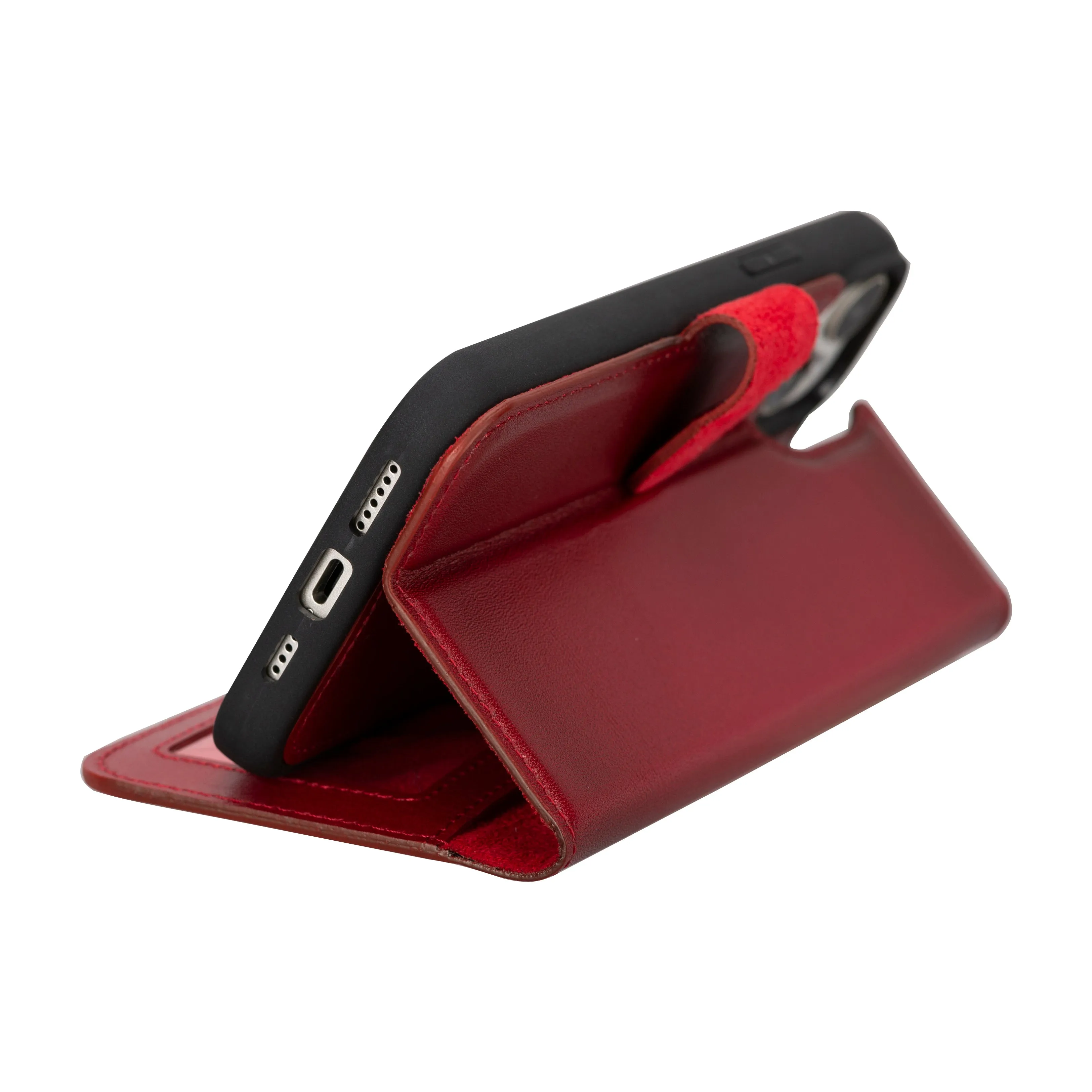 Magic  Detachable Genuine Leather Case