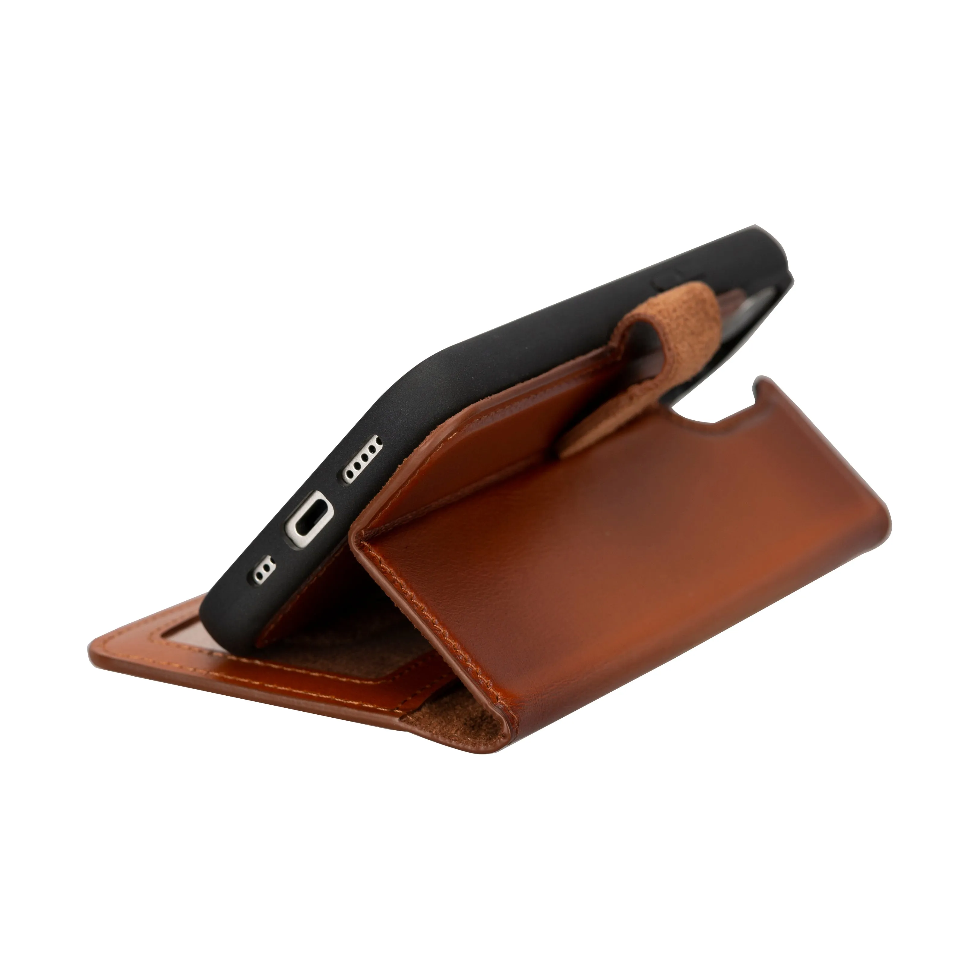 Magic  Detachable Genuine Leather Case
