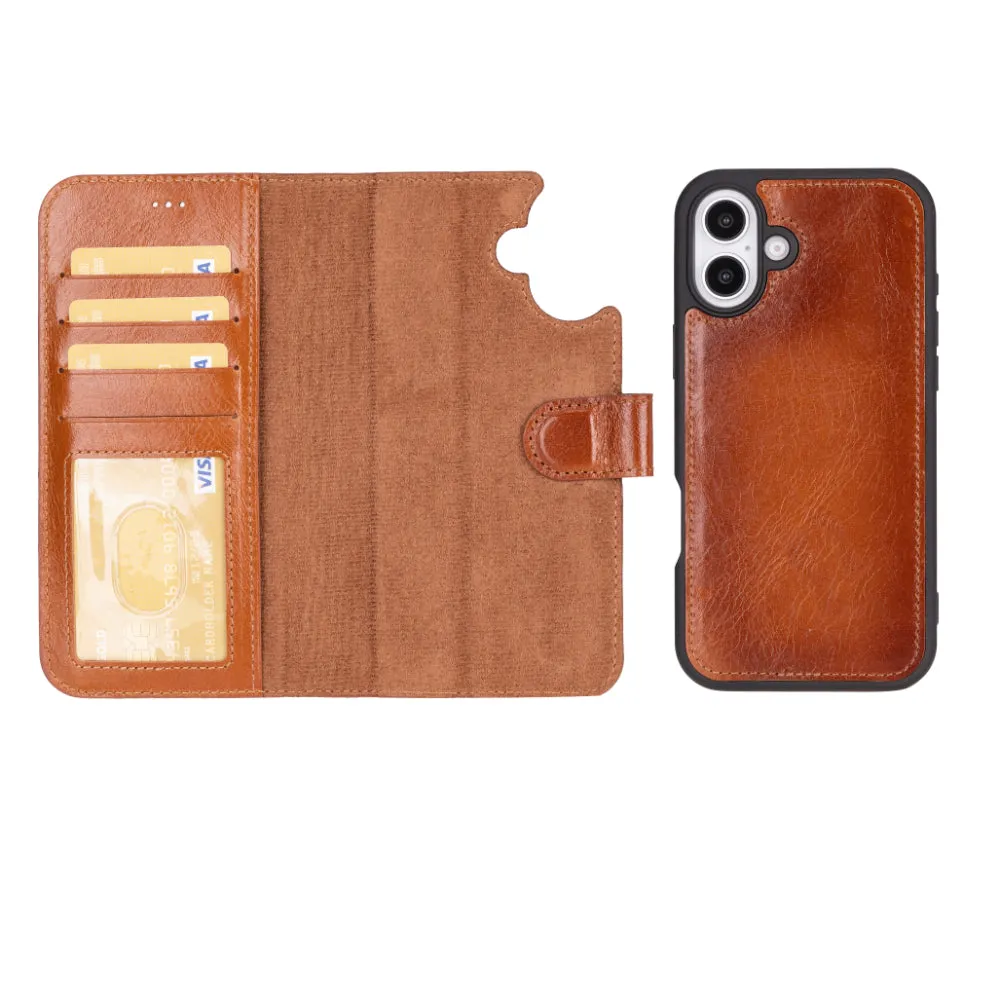Magic  Detachable Genuine Leather Case