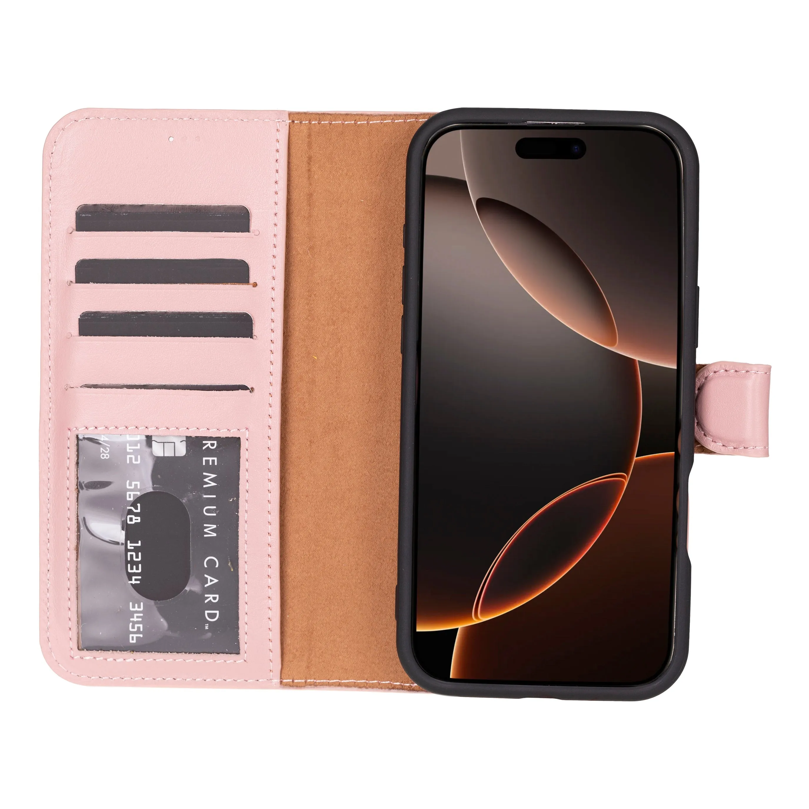 Magic  Detachable Genuine Leather Case