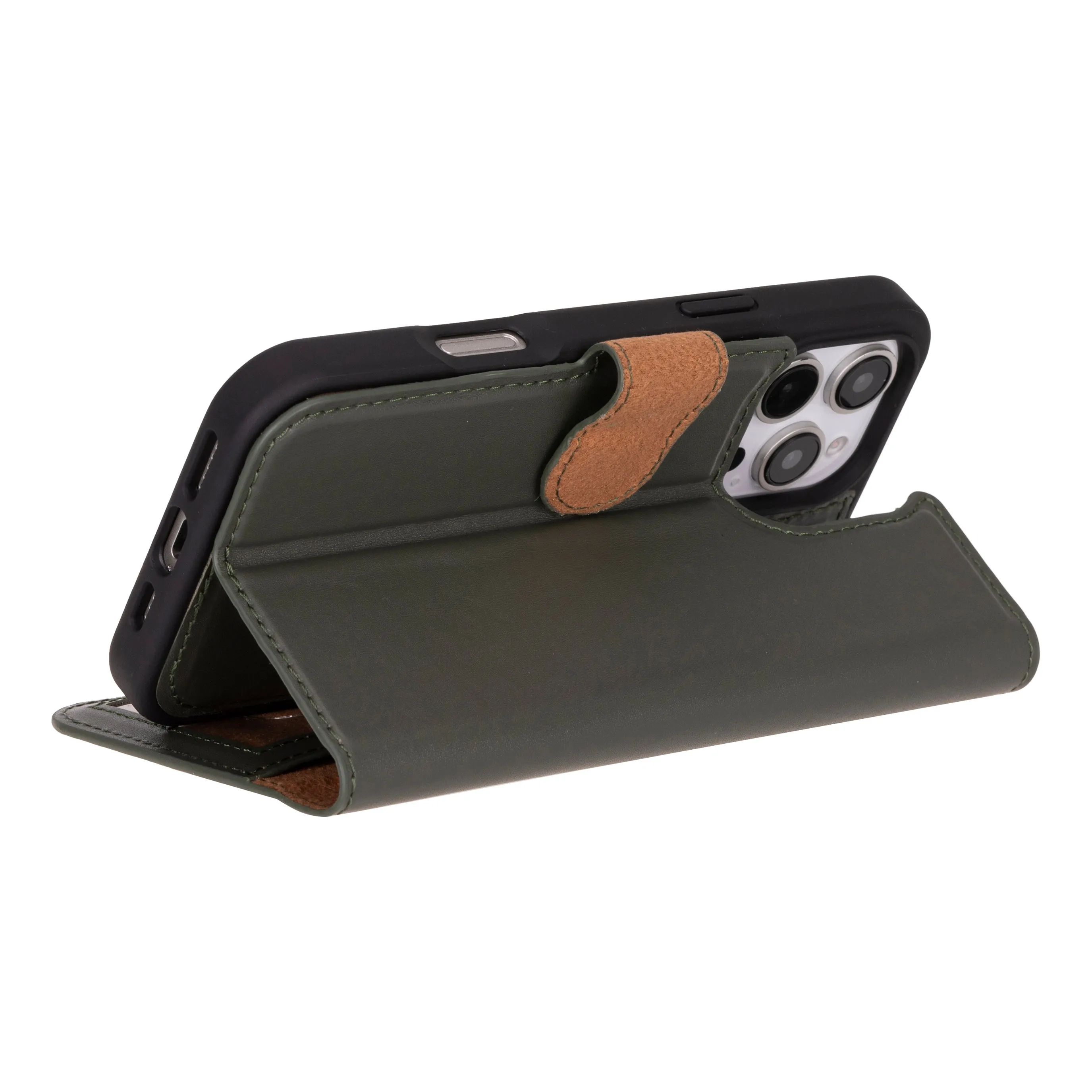 Magic  Detachable Genuine Leather Case