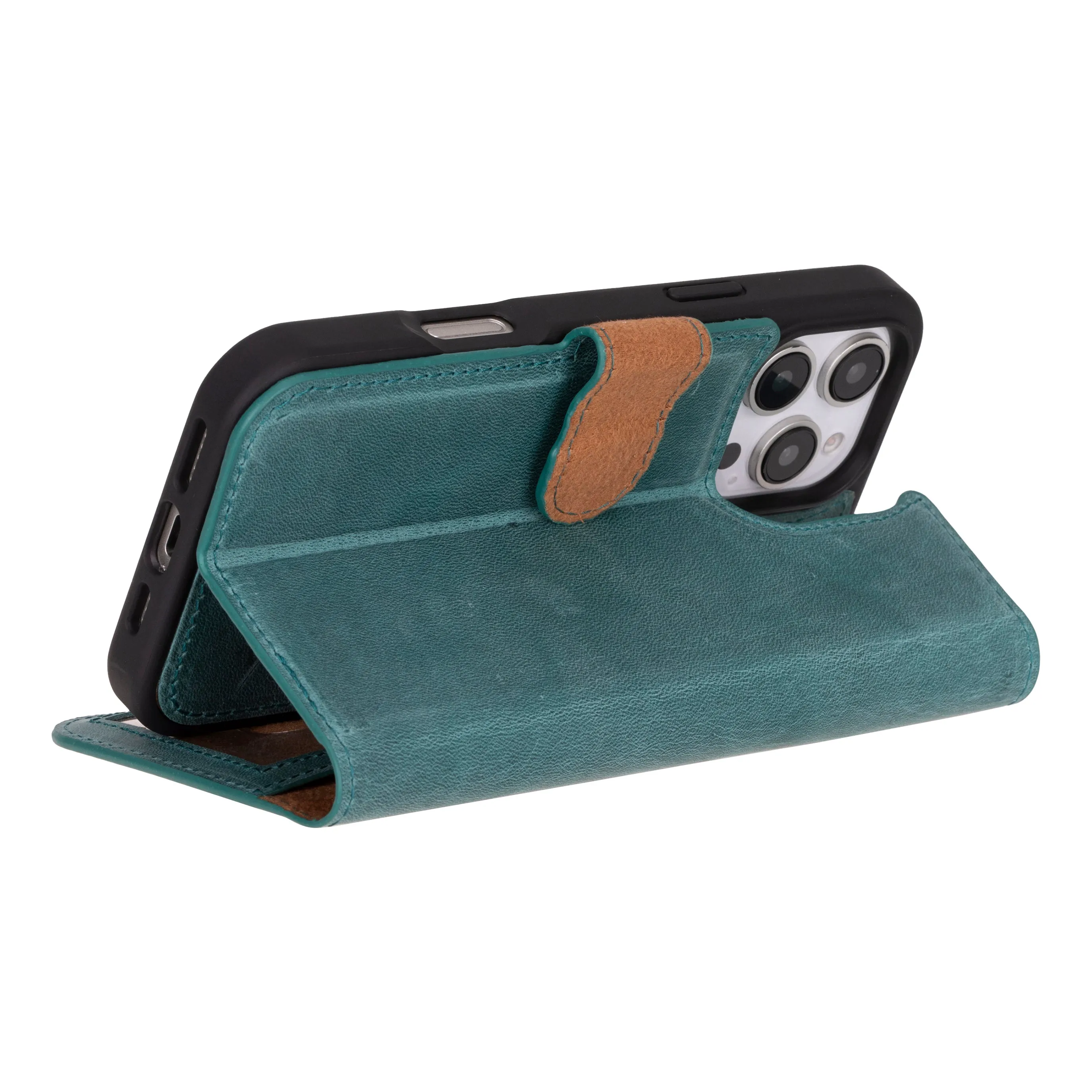 Magic  Detachable Genuine Leather Case