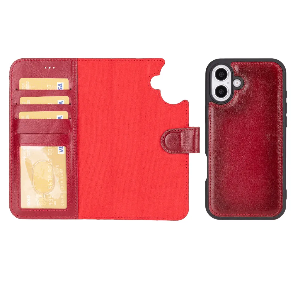 Magic  Detachable Genuine Leather Case