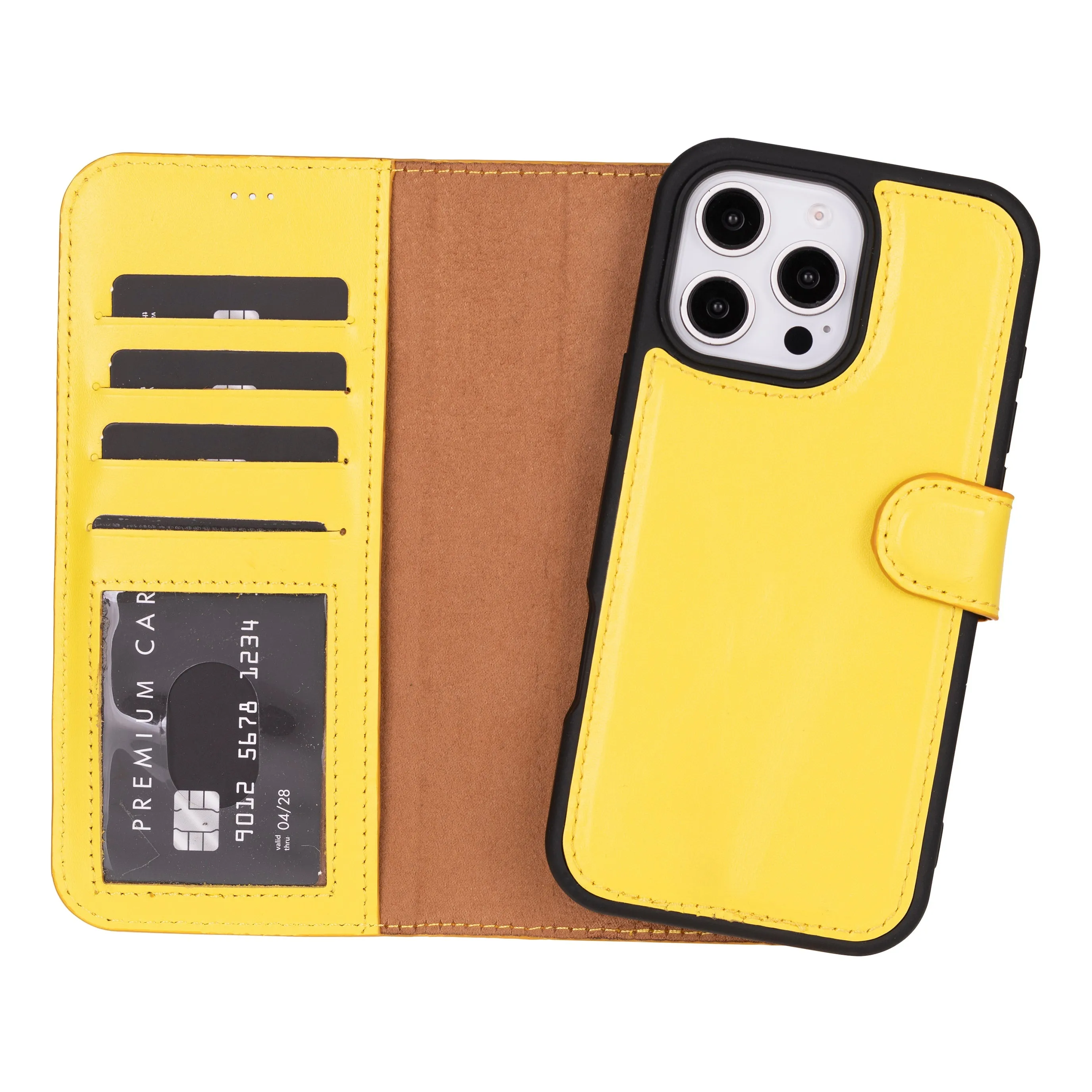 Magic  Detachable Genuine Leather Case