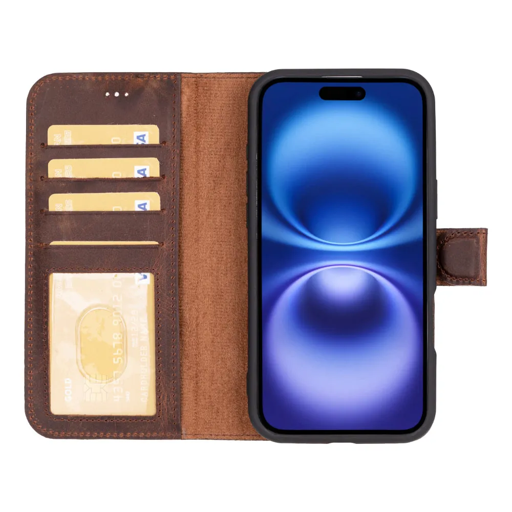 Magic  Detachable Genuine Leather Case