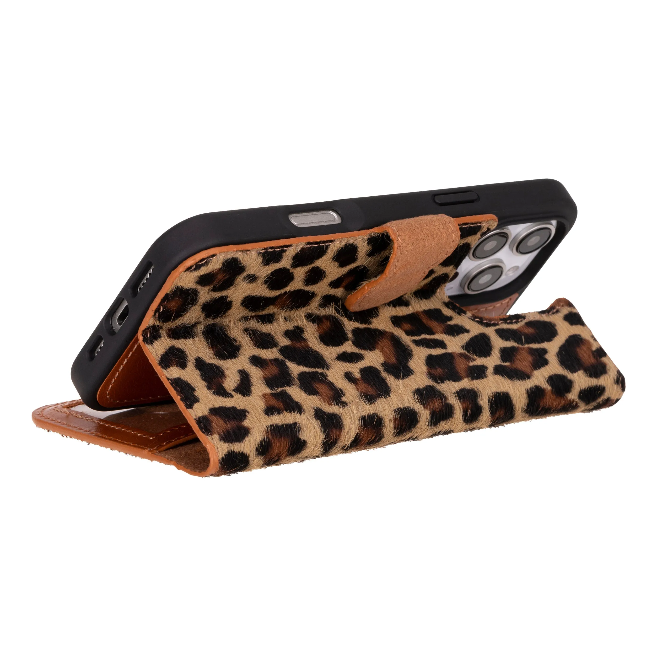 Magic  Detachable Genuine Leather Case