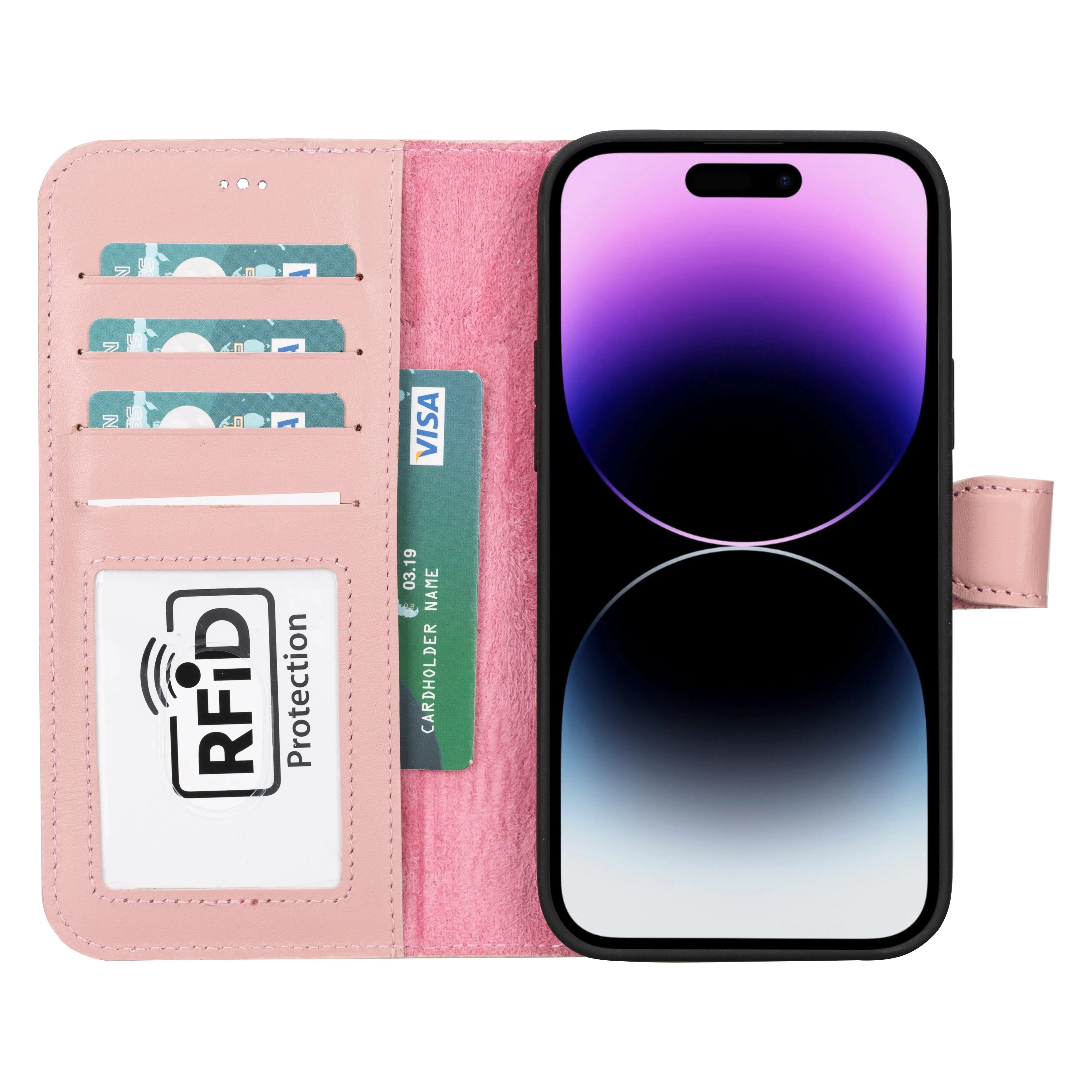 Magic  Detachable Genuine Leather Case