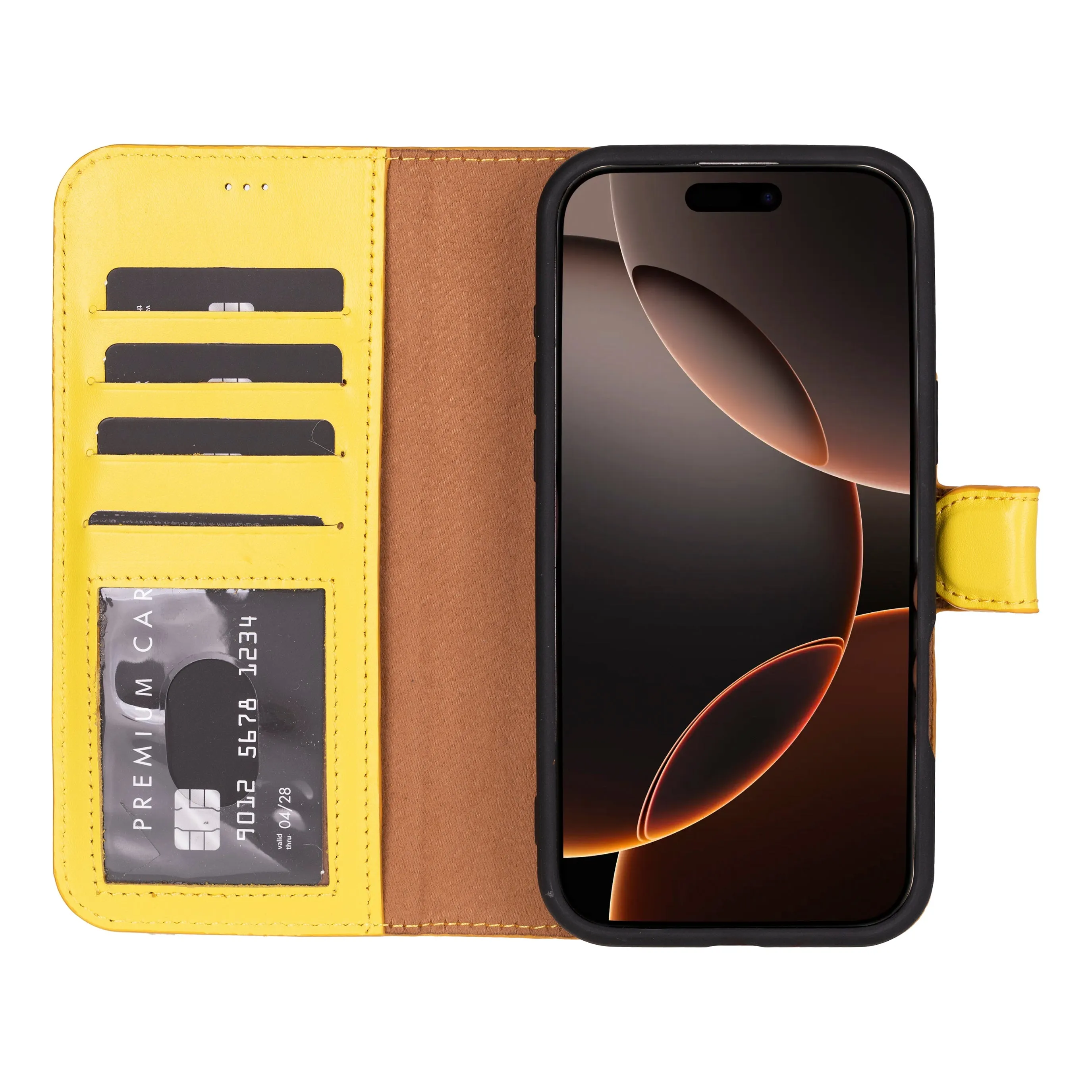 Magic  Detachable Genuine Leather Case