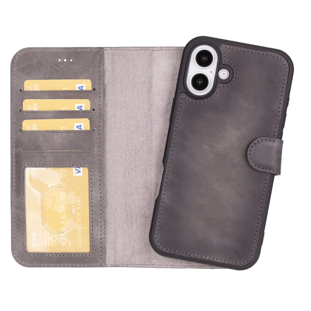 Magic  Detachable Genuine Leather Case