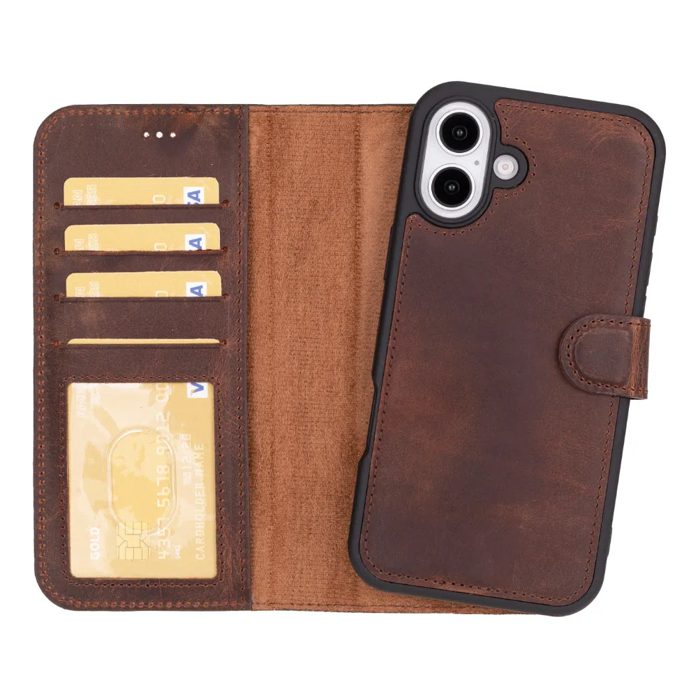 Magic  Detachable Genuine Leather Case