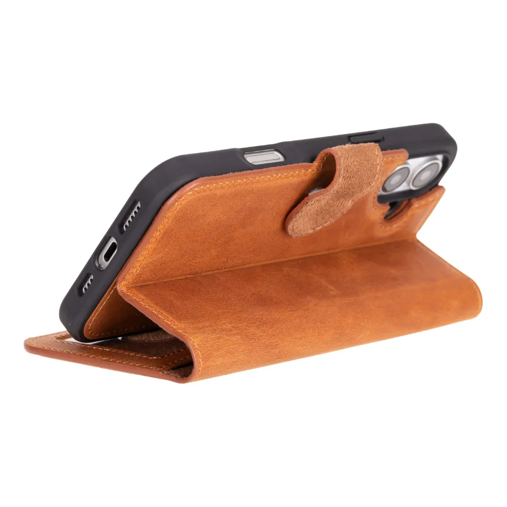 Magic  Detachable Genuine Leather Case