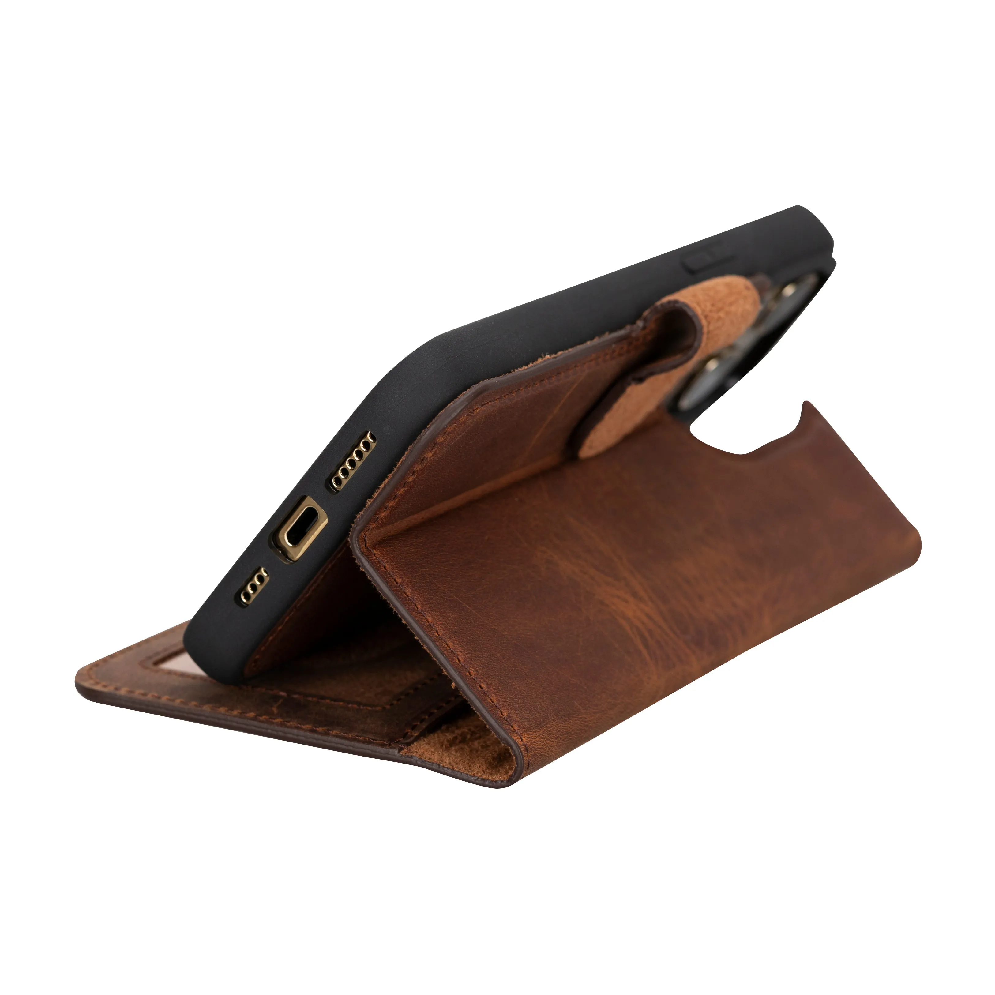 Magic  Detachable Genuine Leather Case