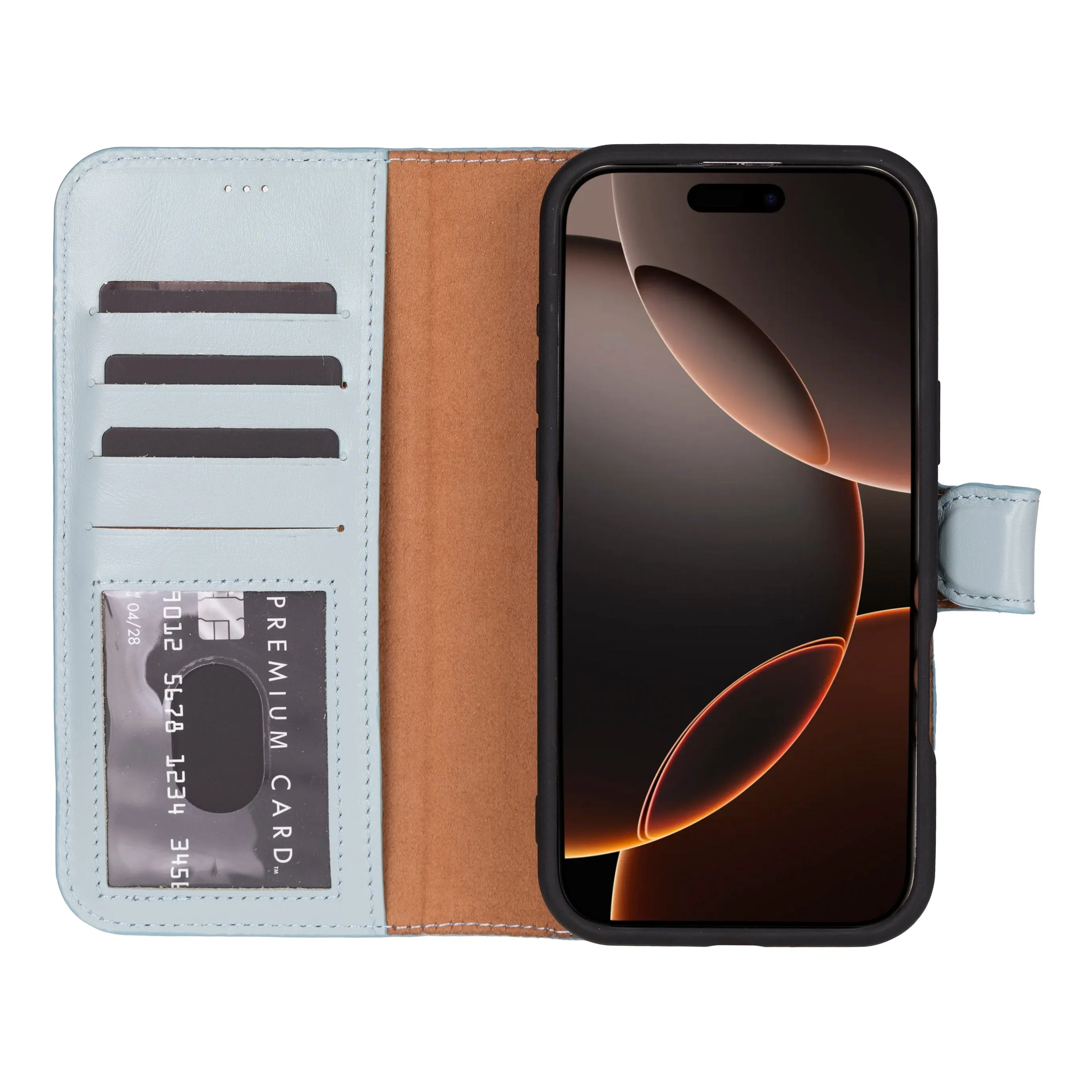Magic  Detachable Genuine Leather Case