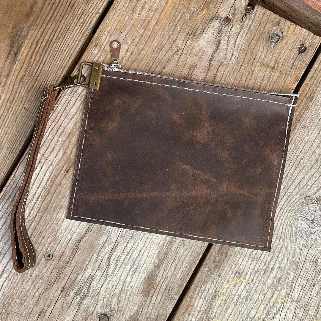 Make-up bag - Longhorn w/ Adobe Navajo