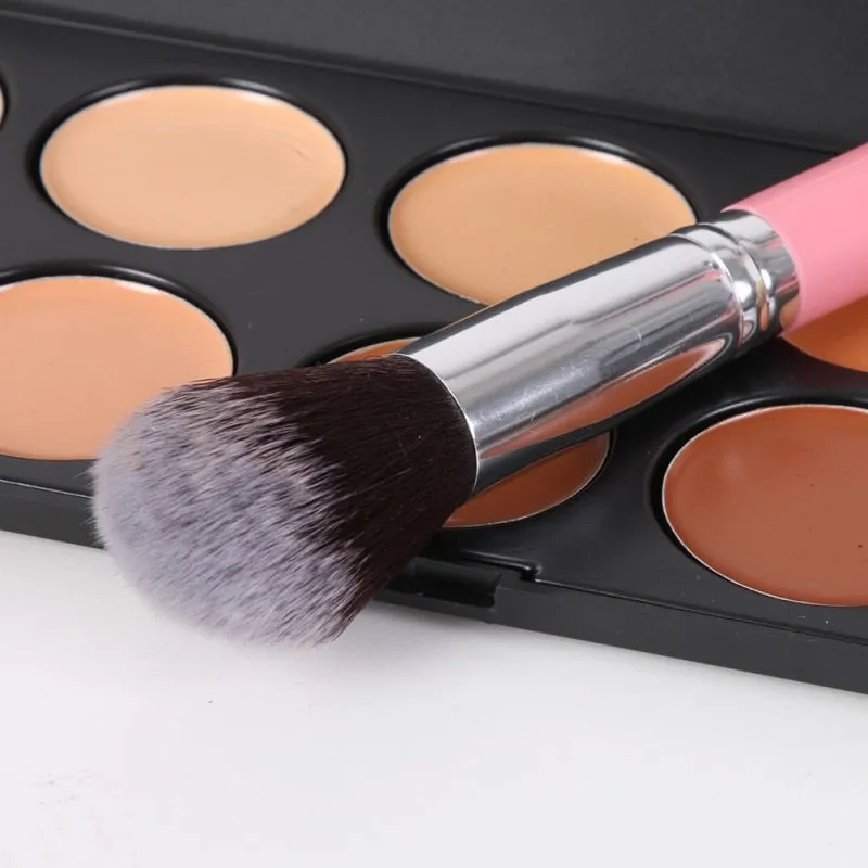 Makeup Brushes 12 PCS Set in Leather Cup Holder Case