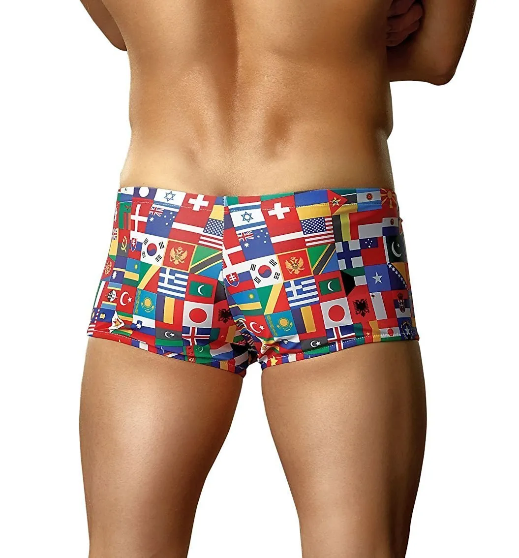Male Power Men's Boxer Brief Underwear International Flag Collection