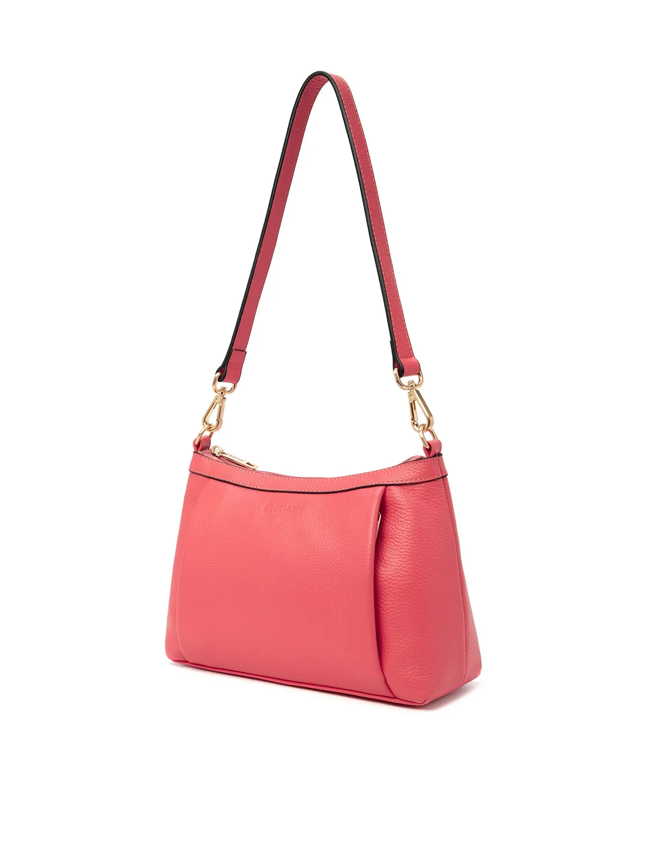 MARCIA LEATHER XBODY BAG-E1-0830-PEACH-SALE