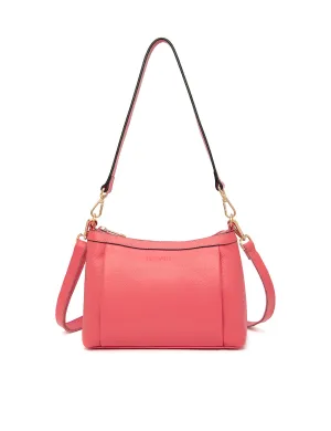 MARCIA LEATHER XBODY BAG-E1-0830-PEACH-SALE