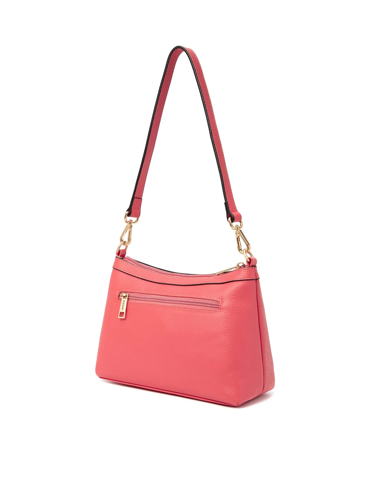 MARCIA LEATHER XBODY BAG-E1-0830-PEACH-SALE