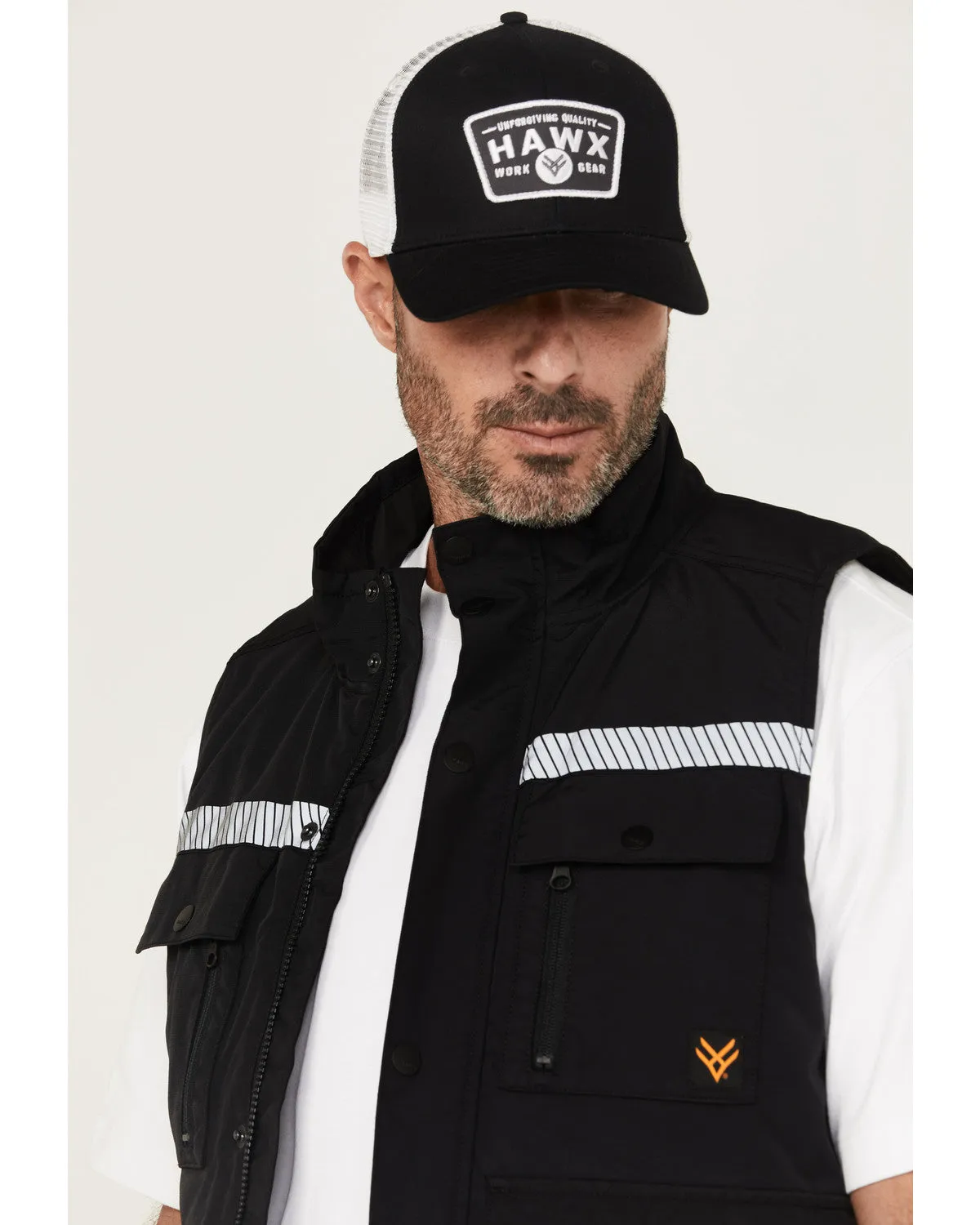 Men's Reflective Insulated Canvas Work Vest