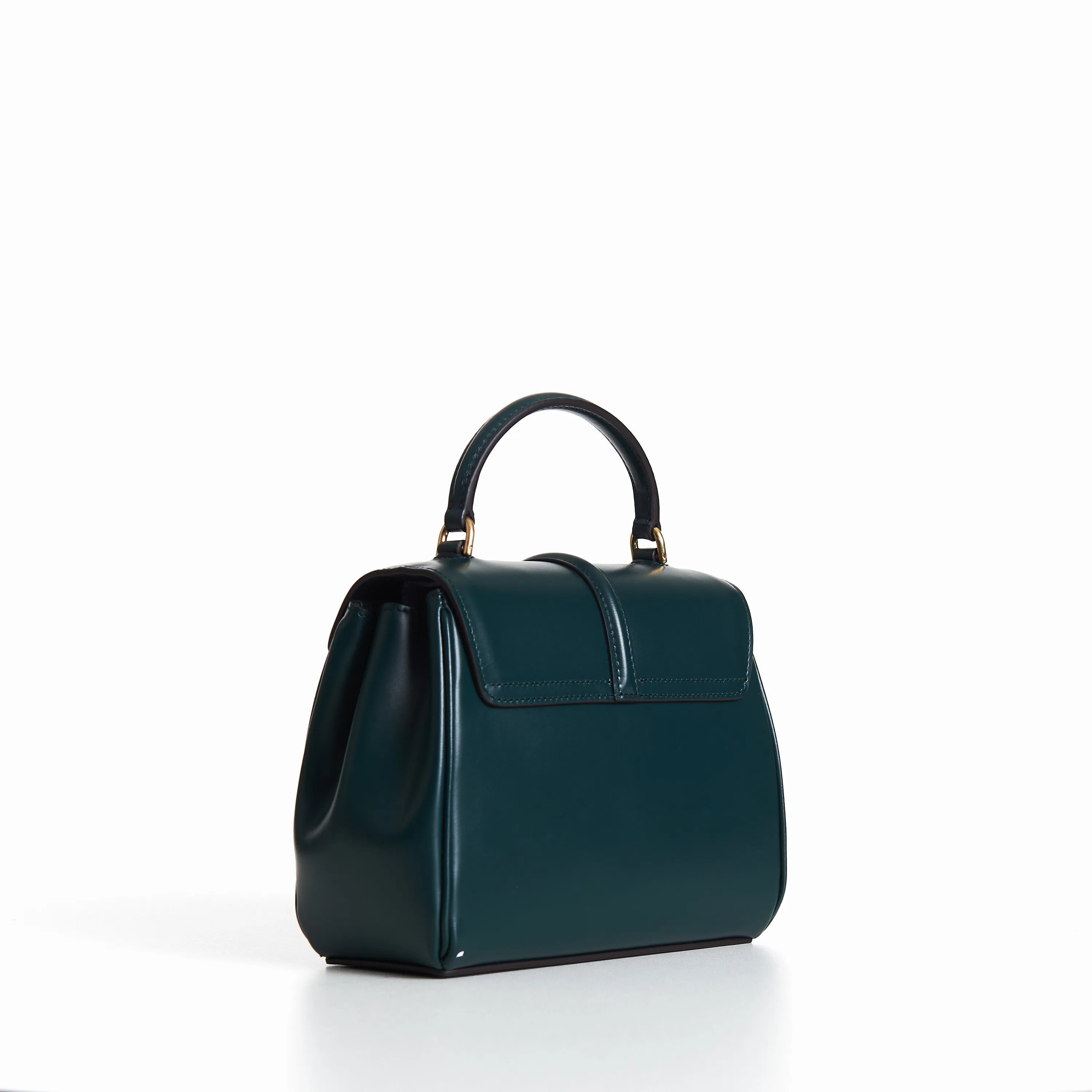 Mini 16 In Amazone Green Satinated Calfskin