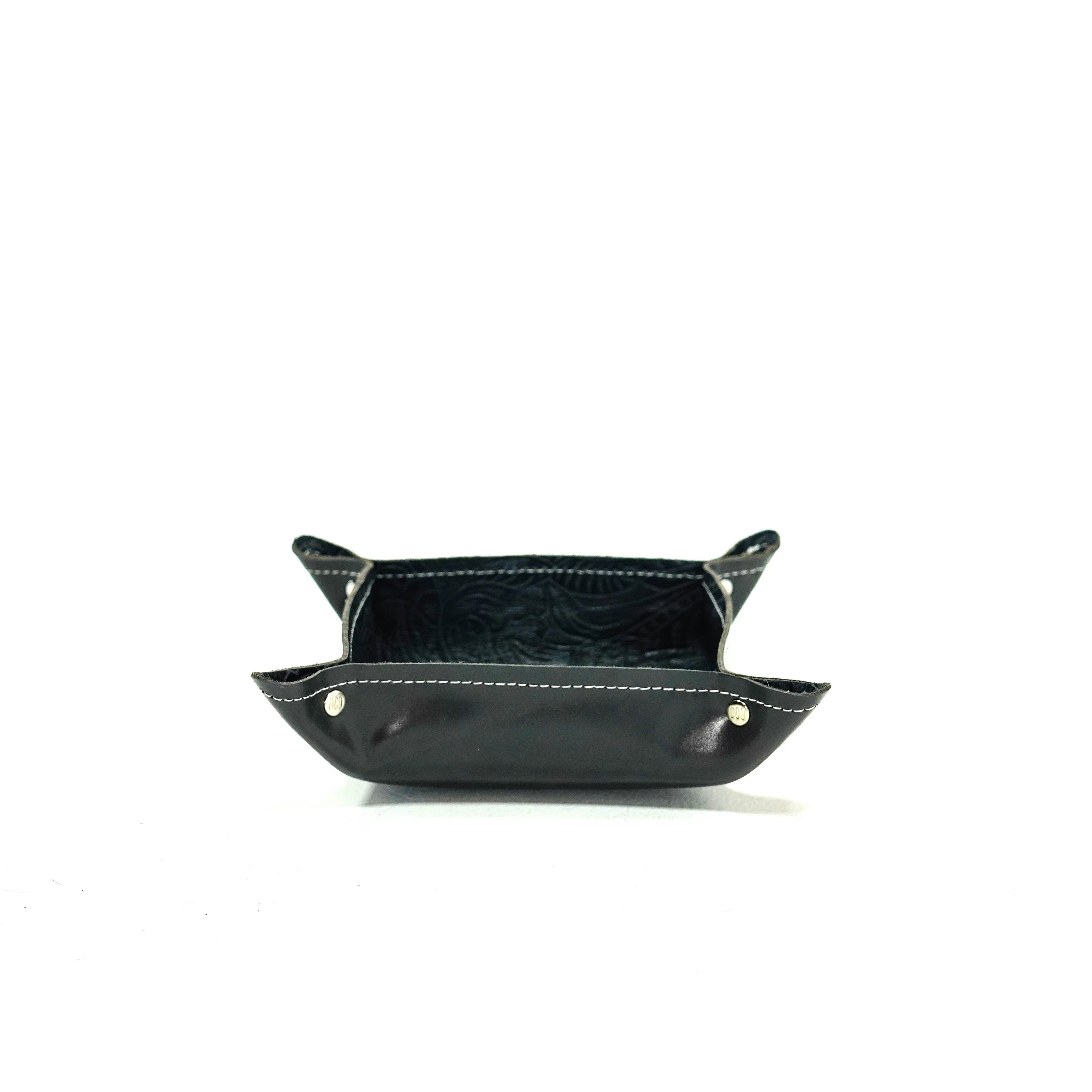 Mini Tray - Glossed Lead Leather w/ Blue Jean Tool
