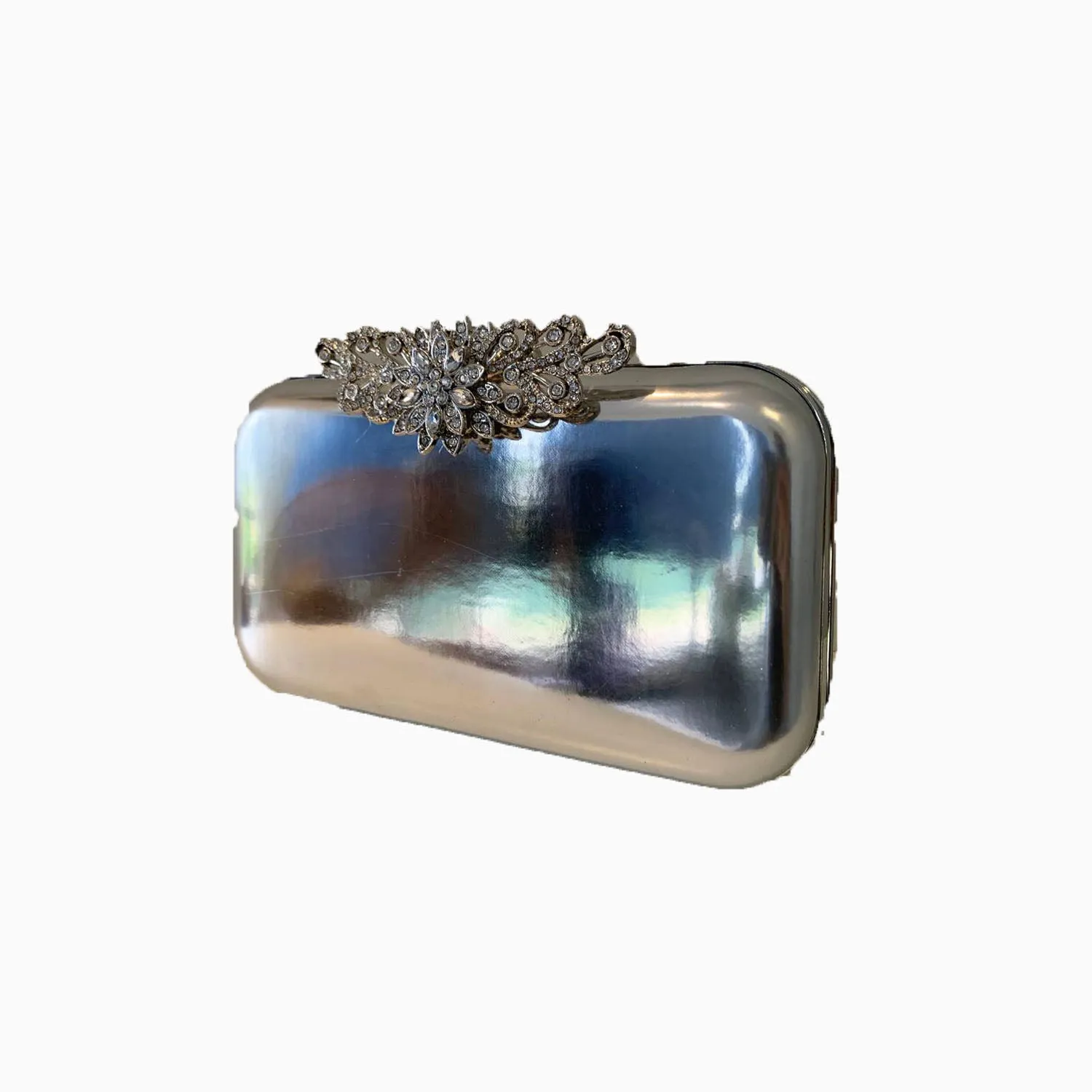 Mirror Leather Clutch