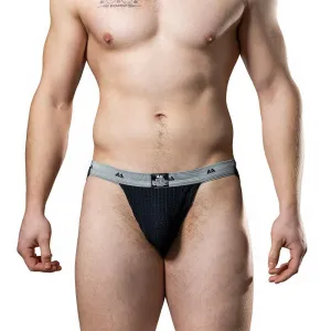 MM - Original Jock Collection - Jockstrap - Tailleband 2,5 cm - Zwart/Grijs