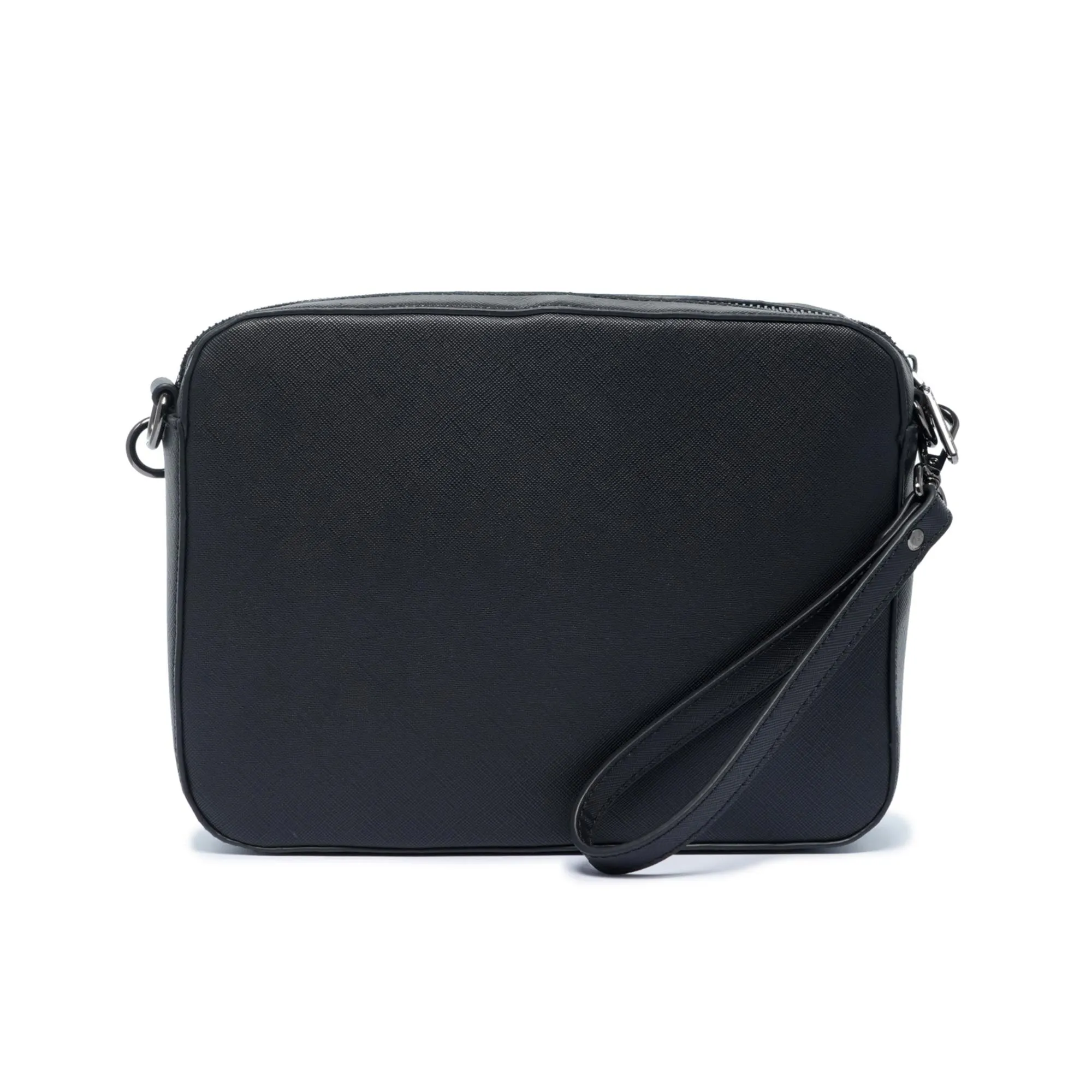 Momodesign Tracolla Piccola e Pouch work saffiano nera