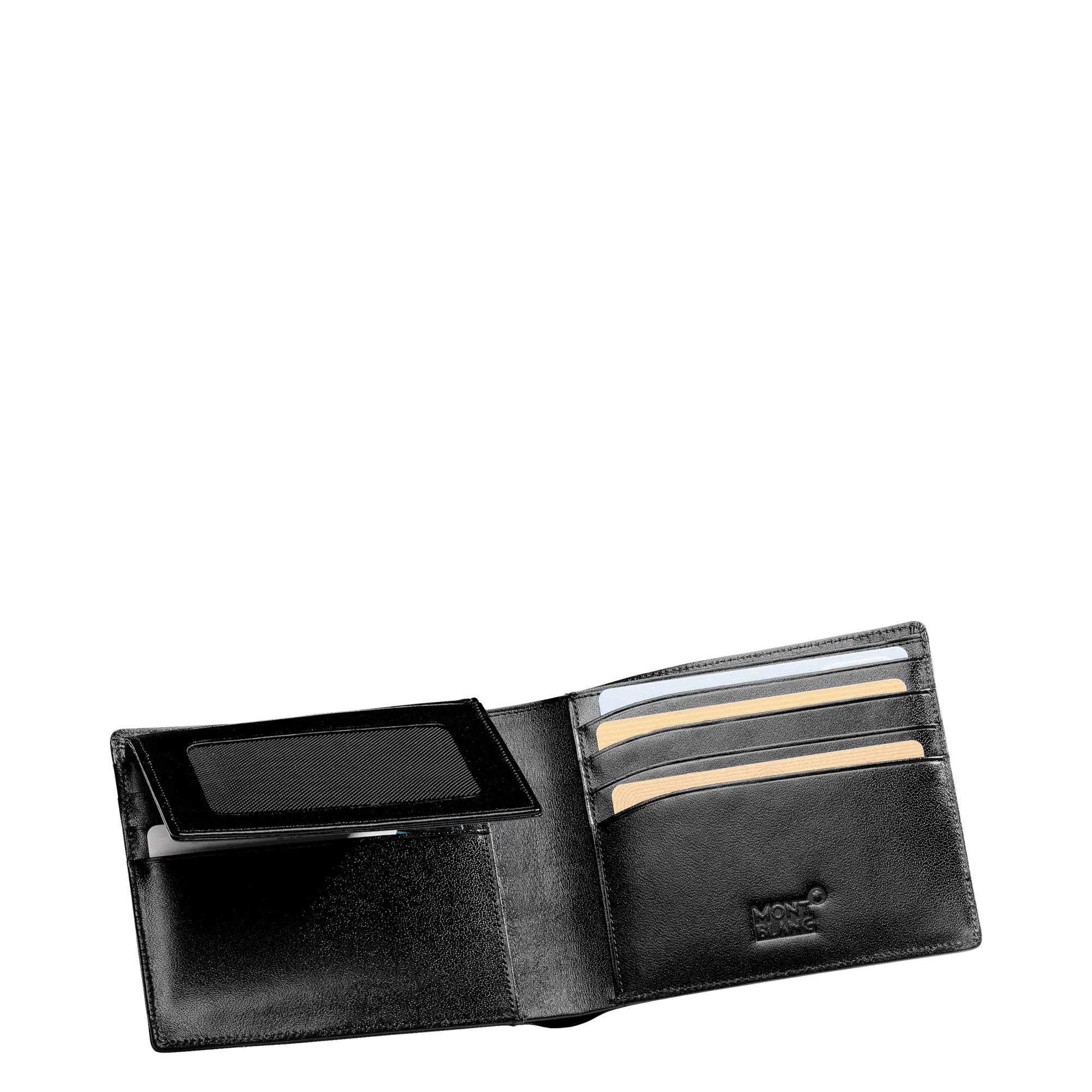 Montblanc portfolio 11 compartments with transparent mesisterstück black 130071