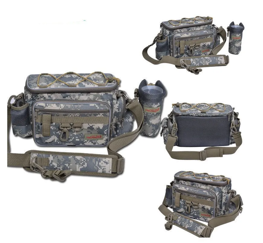 Multifunctional 2012 lure waist pack messenger bag pole package fishing bag fishing tackle bag