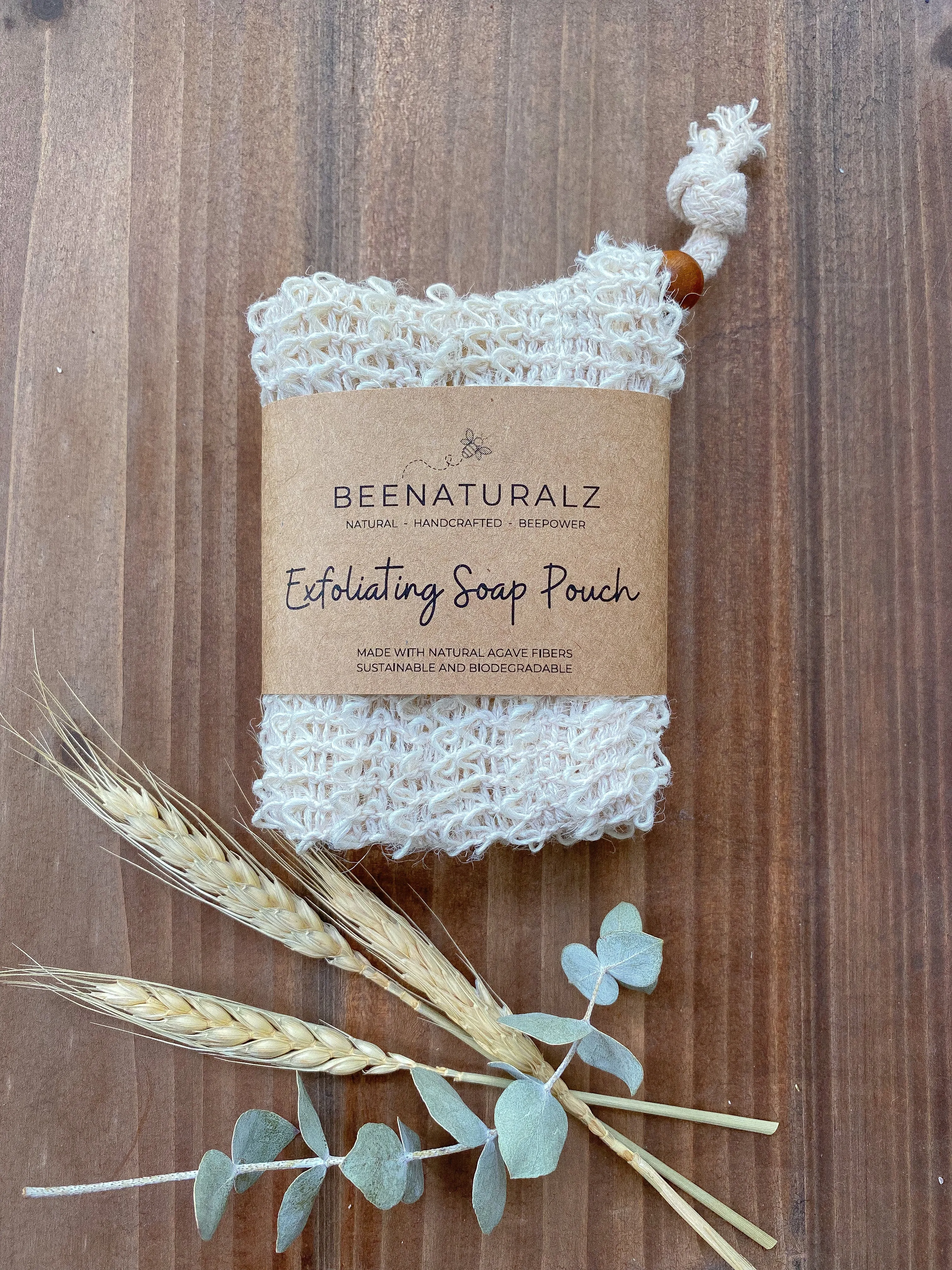 Natural Sisal Exfoliating Soap Pouch
