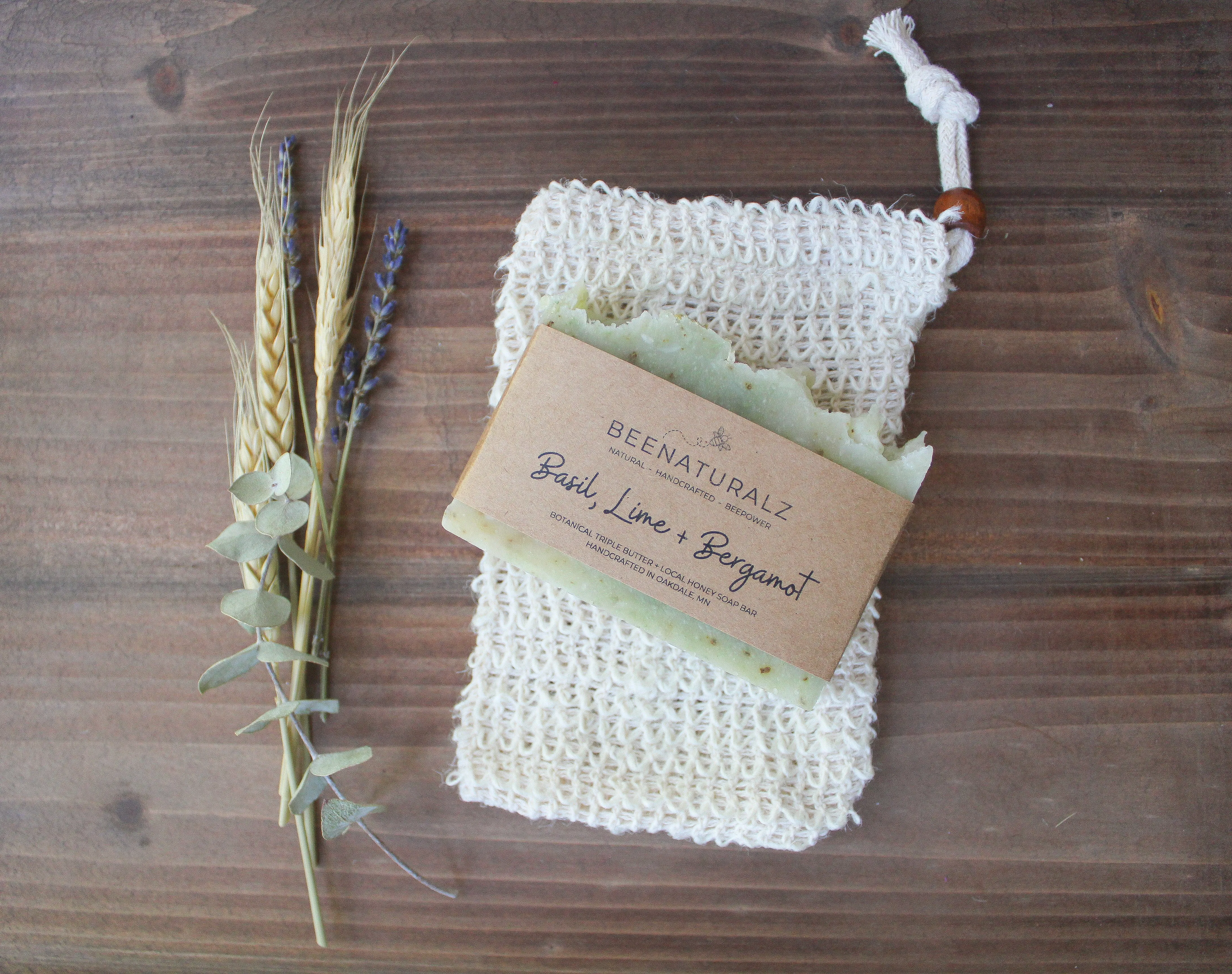 Natural Sisal Exfoliating Soap Pouch