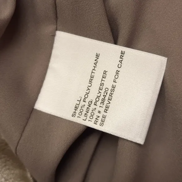 NWT, Etcetera Quartz Metallic Faux Leather Skirt