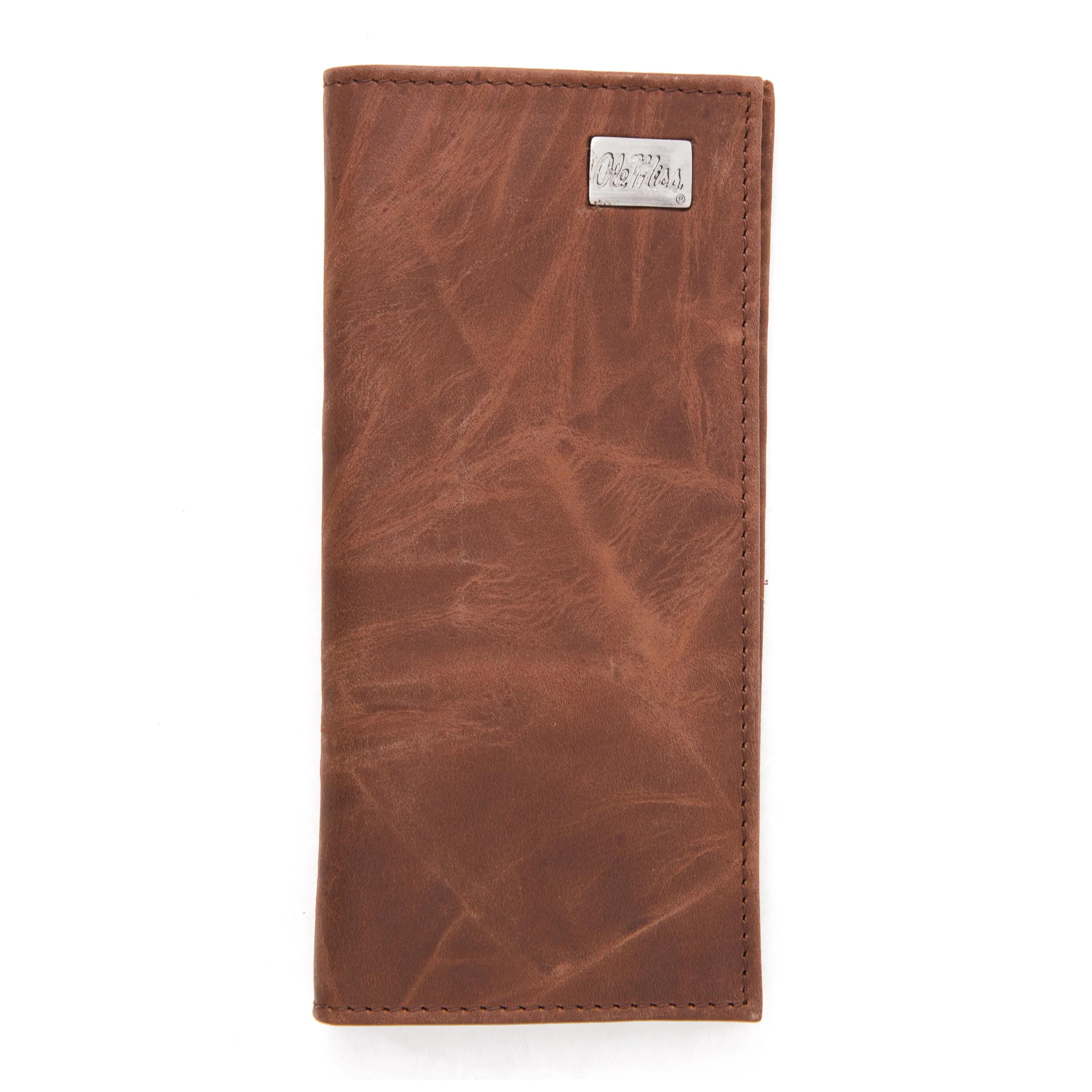 Ole Miss Rebels Brown Secretary Leather Wallet