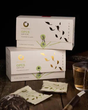 Opus Raw, 
Raw Pu'er Tea Sachets