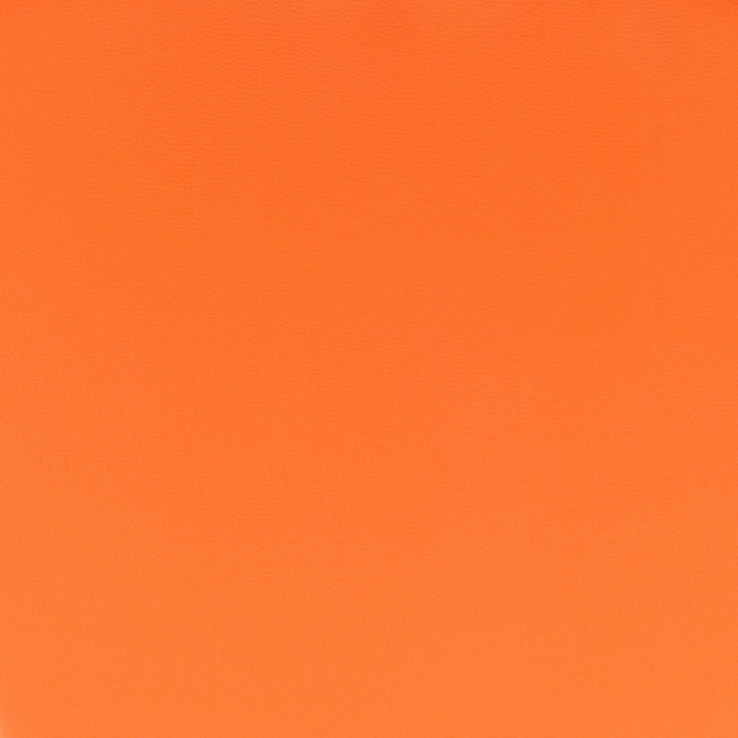 Orange Faux Leather Cushion Chair Pad