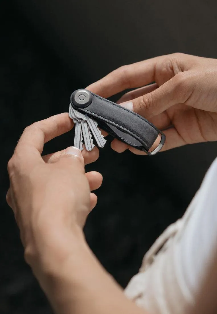 Orbitkey Crazy Horse Leather Steel Grey