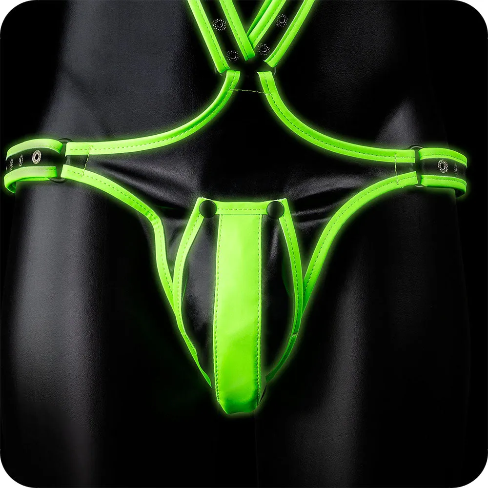 Ouch! Glow In The Dark Full Body Harness /M