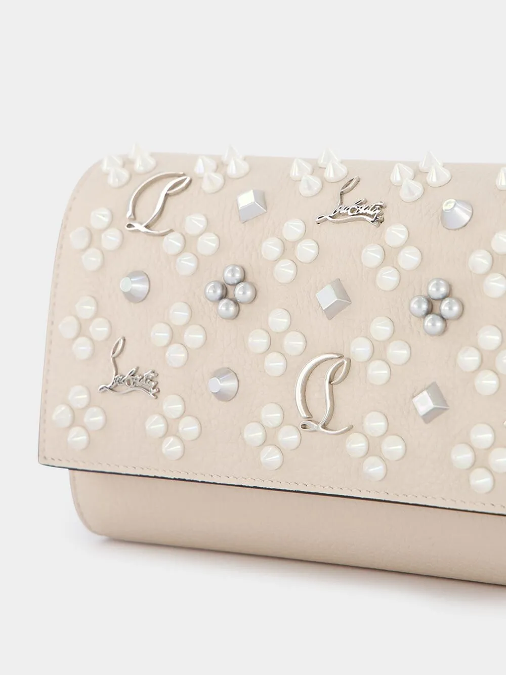 Paloma Embellished Leather Clutch