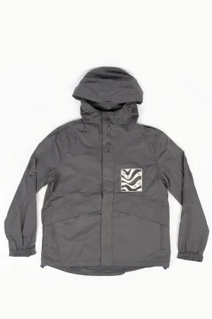 PARRA DISTORTED LOGO JACKET STONE GREY