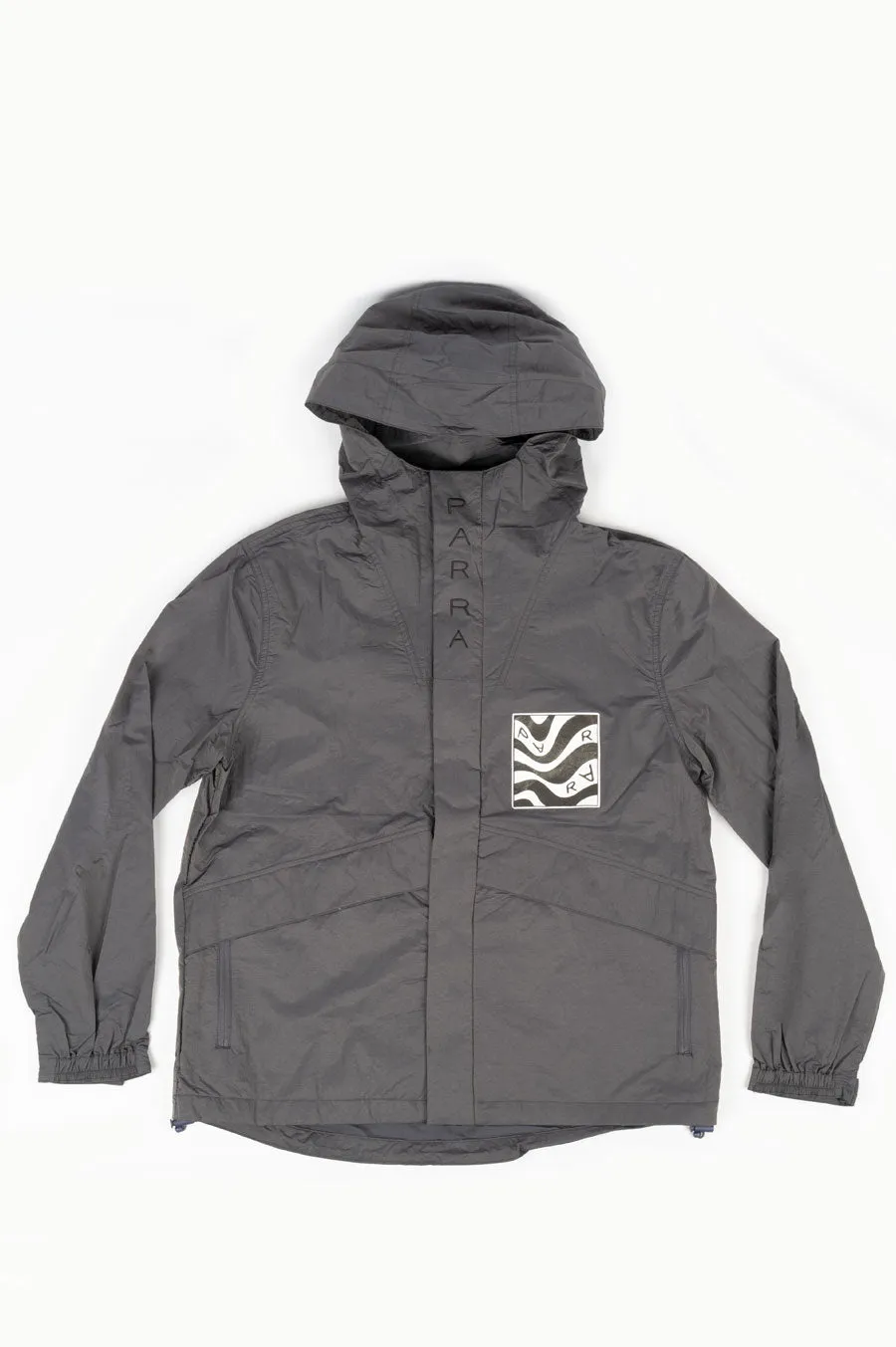 PARRA DISTORTED LOGO JACKET STONE GREY