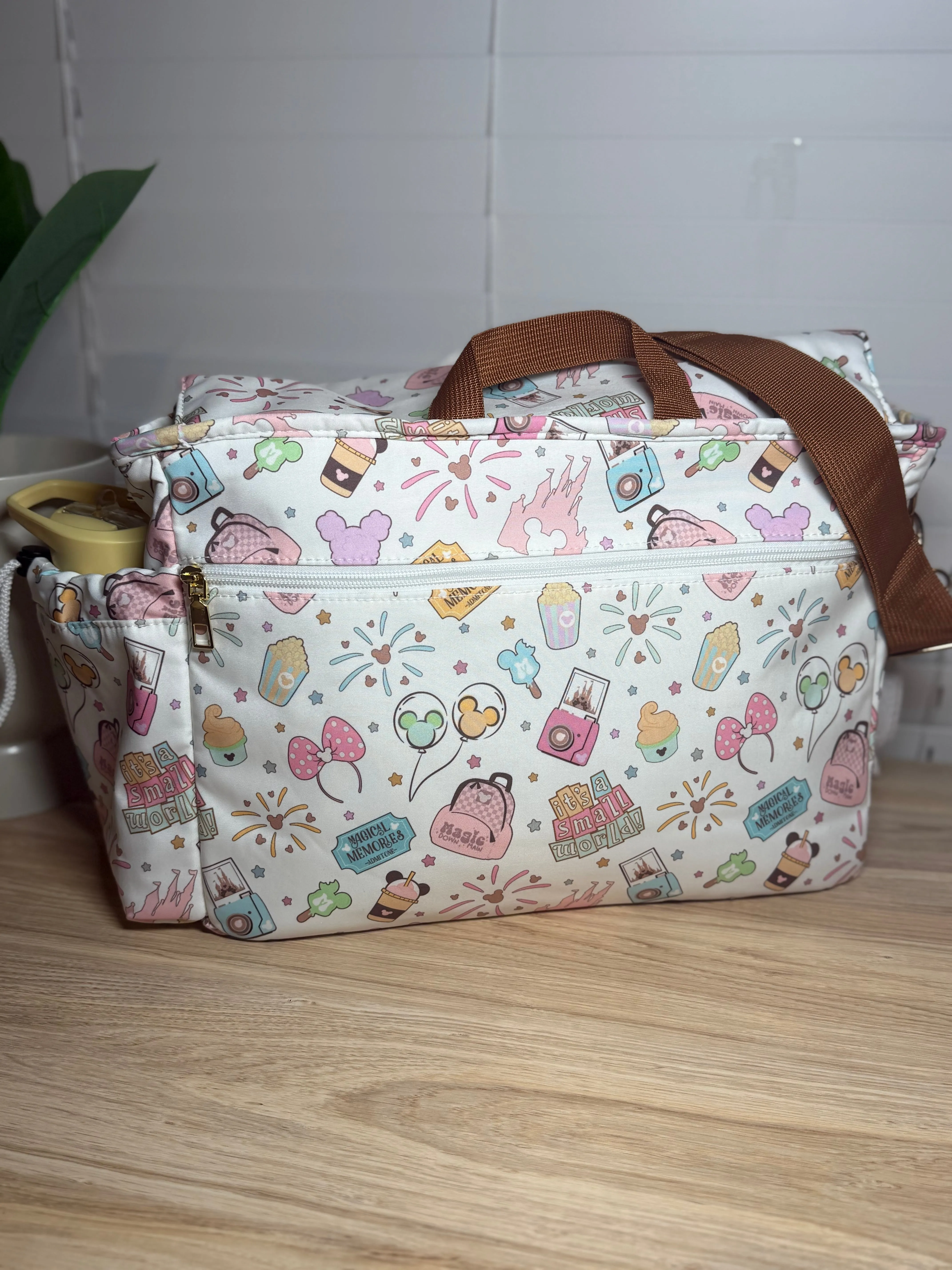 *Pastel Park Days* Stroller Caddy/Diaper Bag