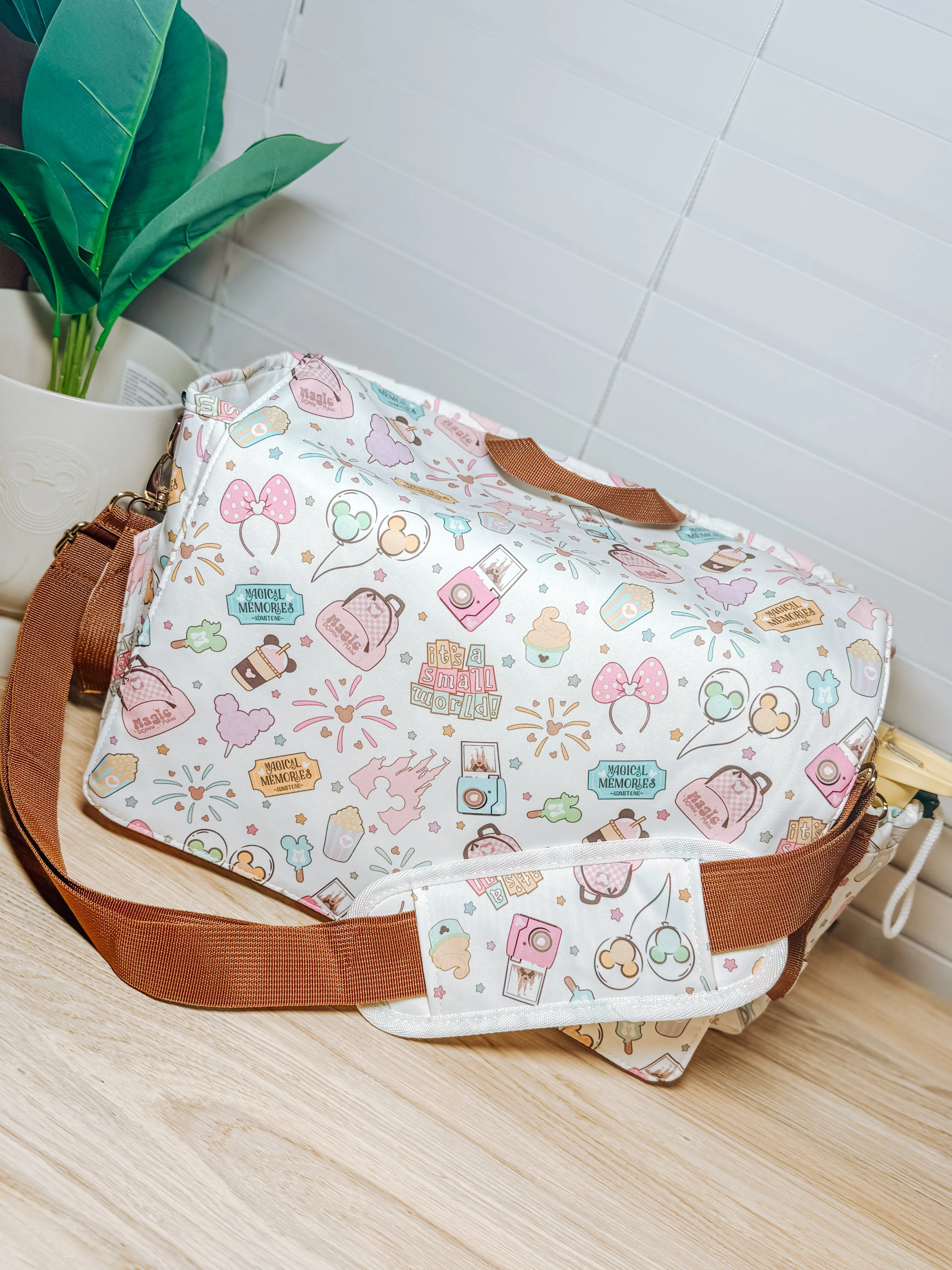*Pastel Park Days* Stroller Caddy/Diaper Bag