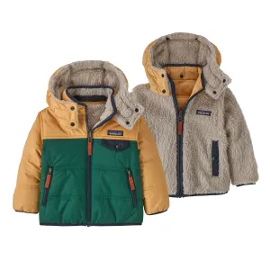 Patagonia Baby Reversible Tribbles Hoody Conifer Green